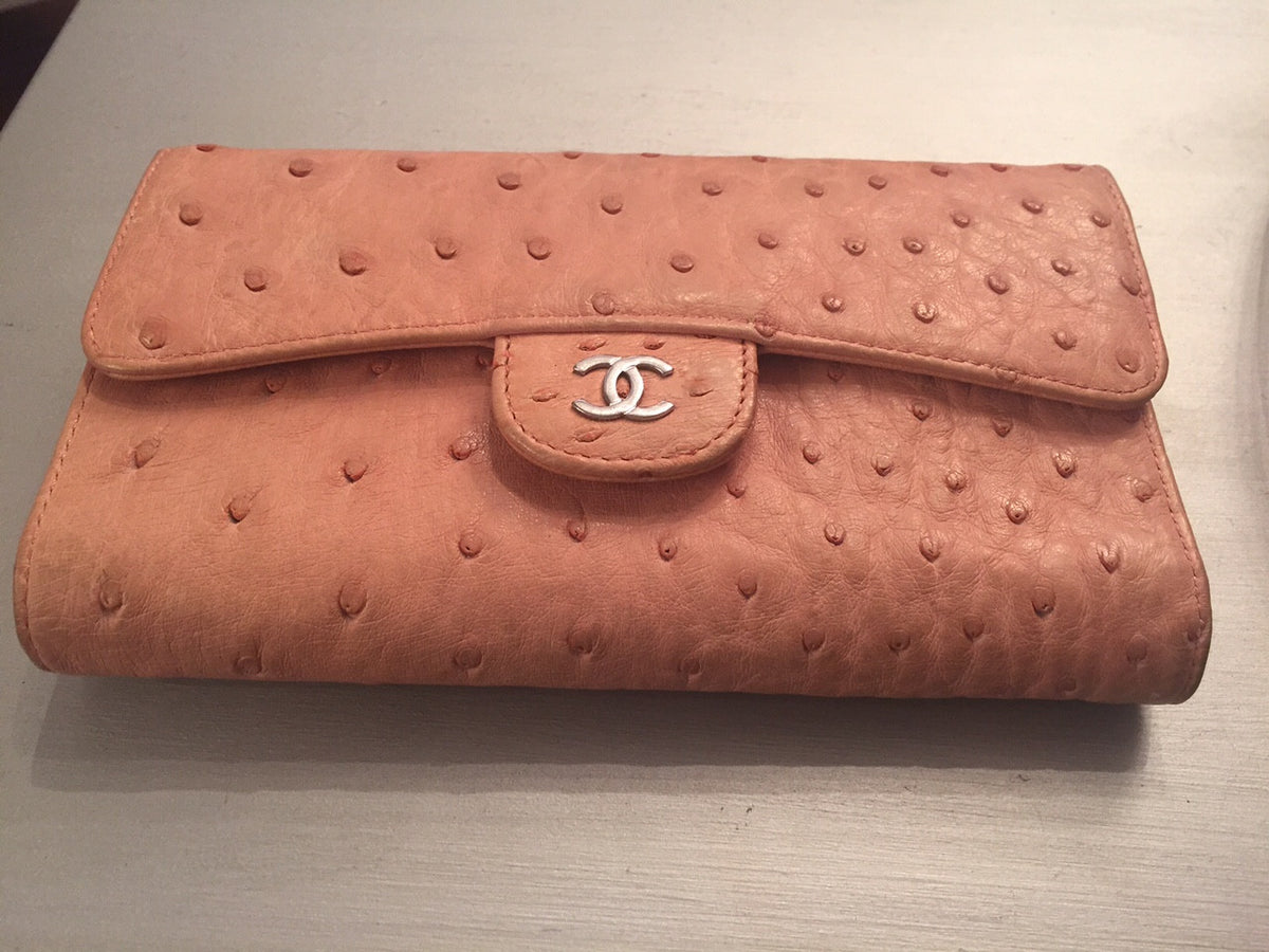 Chanel Ostrich Wallet Beccas Bags