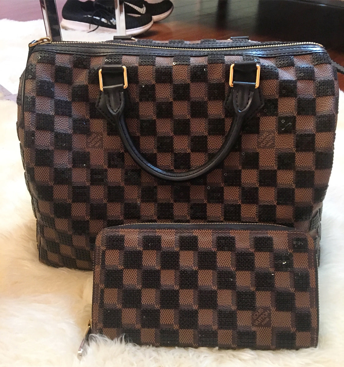 Louis Vuitton Damier Paillettes Zippy Wallet