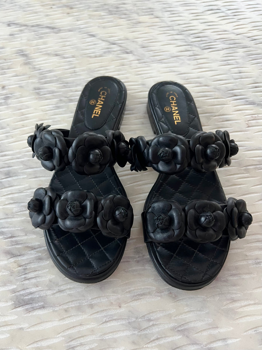 Chanel Camellia Sandals – Beccas Bags