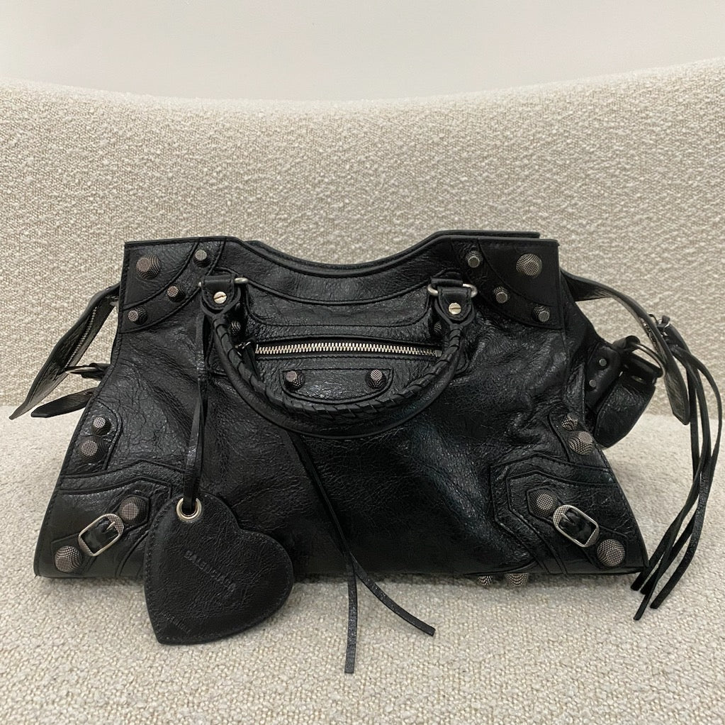Pre-owned Balenciaga Small Neo Cagole City Bag Black – Beccas Bags