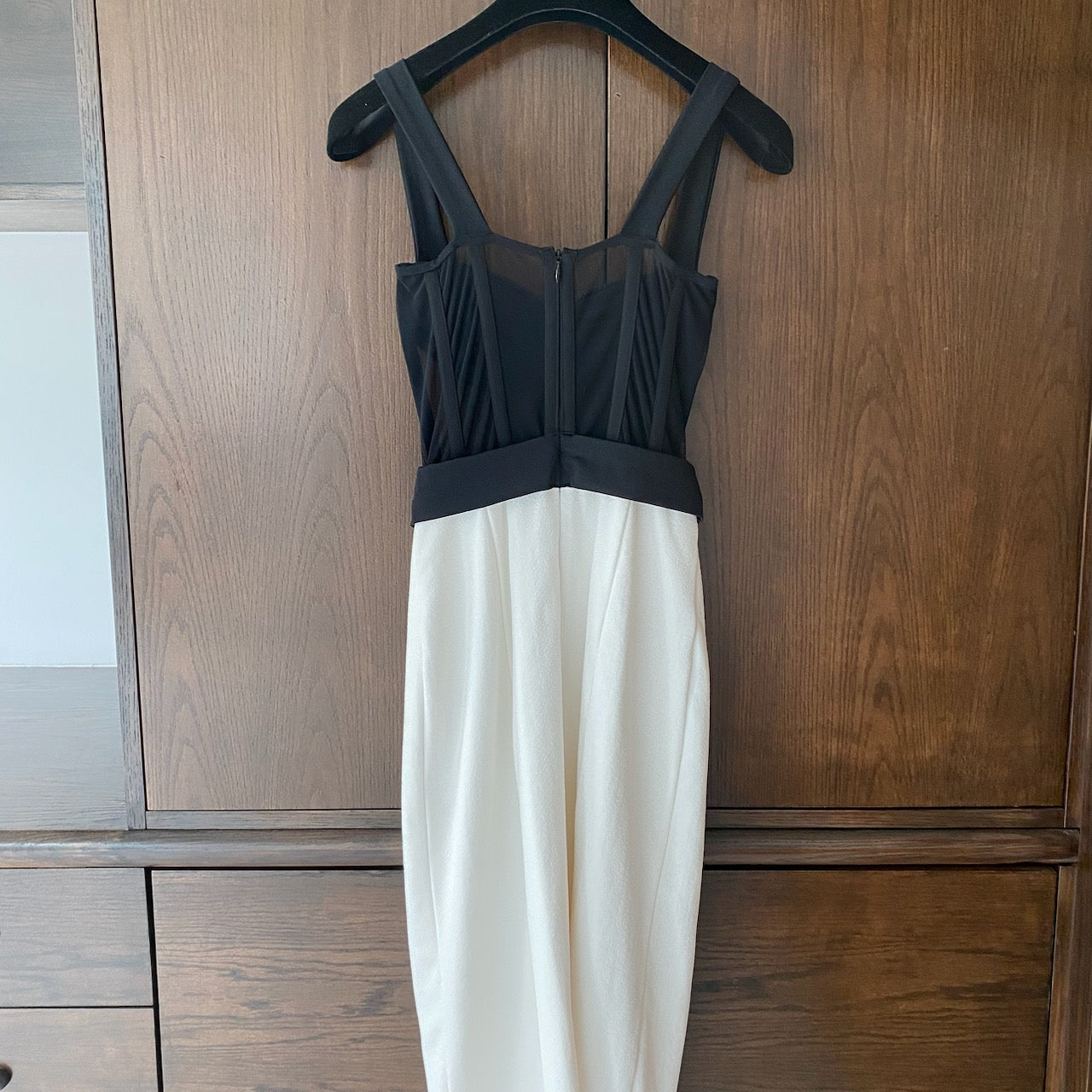 patbo jersey sands corset midi dress PatBO - Jersey Sands Corset Midi Dress