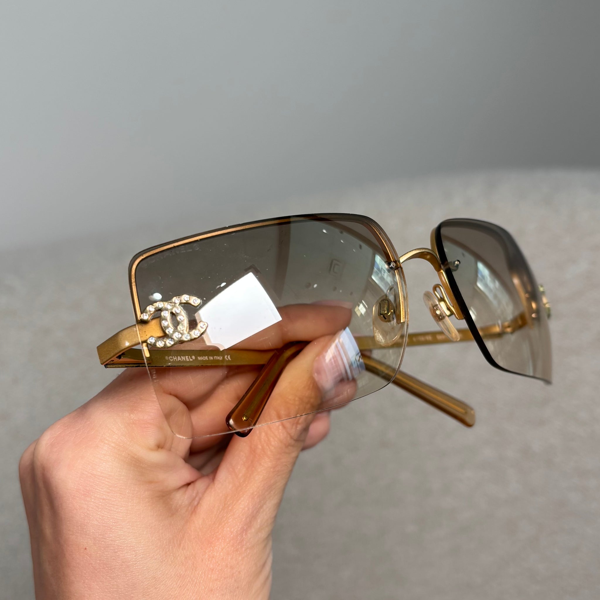 Pre-owned Chanel Rimless CC Sunglasses – Beccas Bags