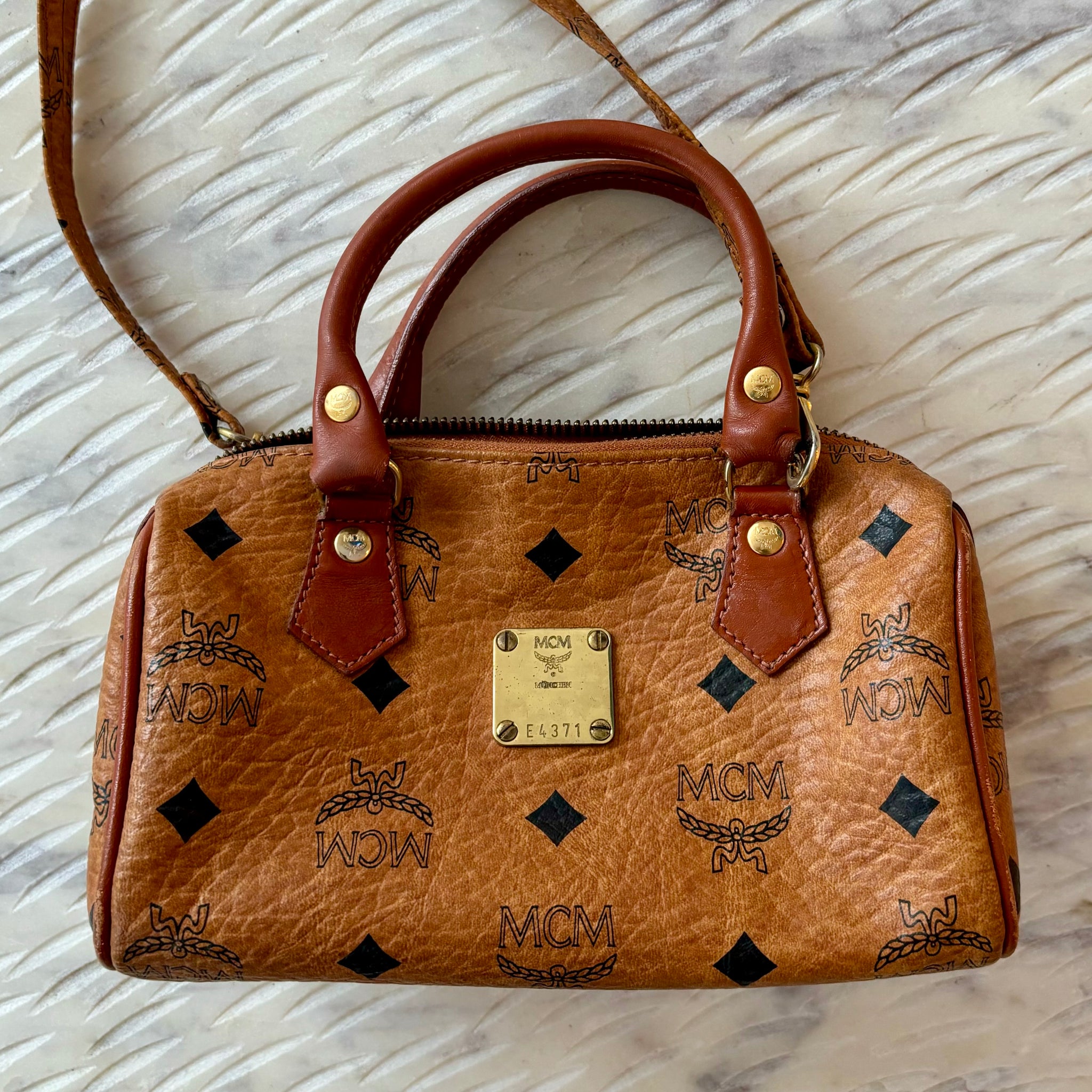 Pre-owned MCM Mini Speedy Boston Cognac Bag – Beccas Bags