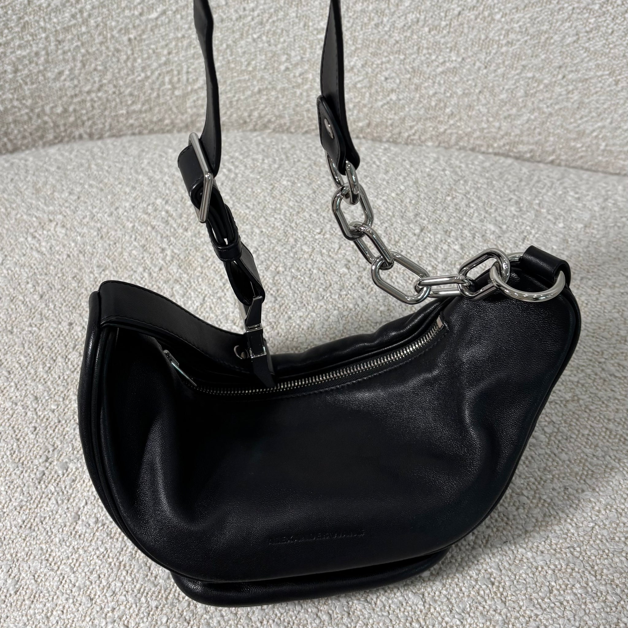 Pre-owned Alexander Wang attica fanny pack in nappa leather