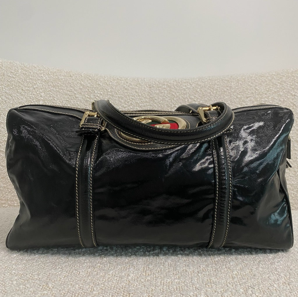 Gucci leather boston bag online