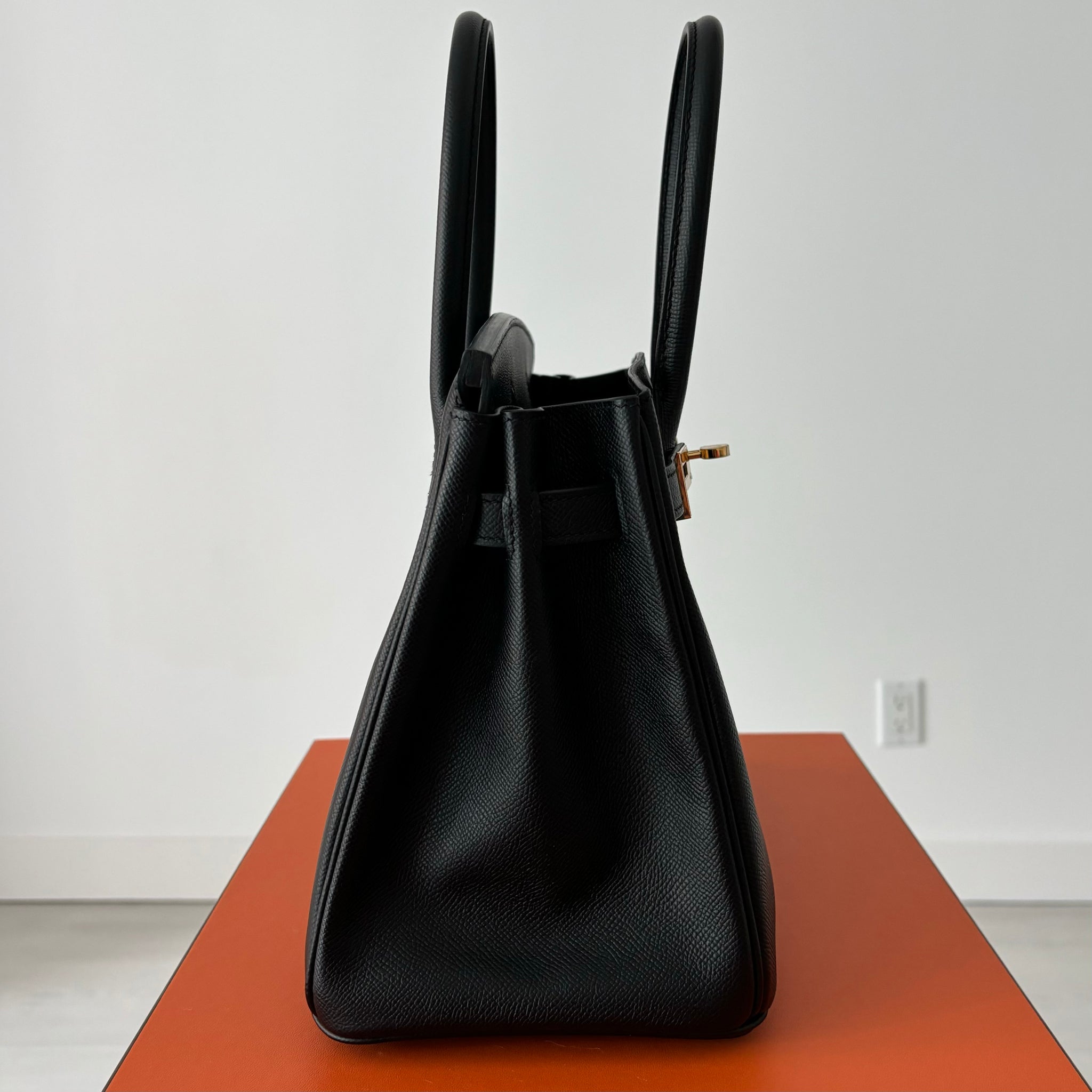 Pre-owned Hermes Birkin 30 Black Epsom Gold Hardware Bag – Beccas Bags