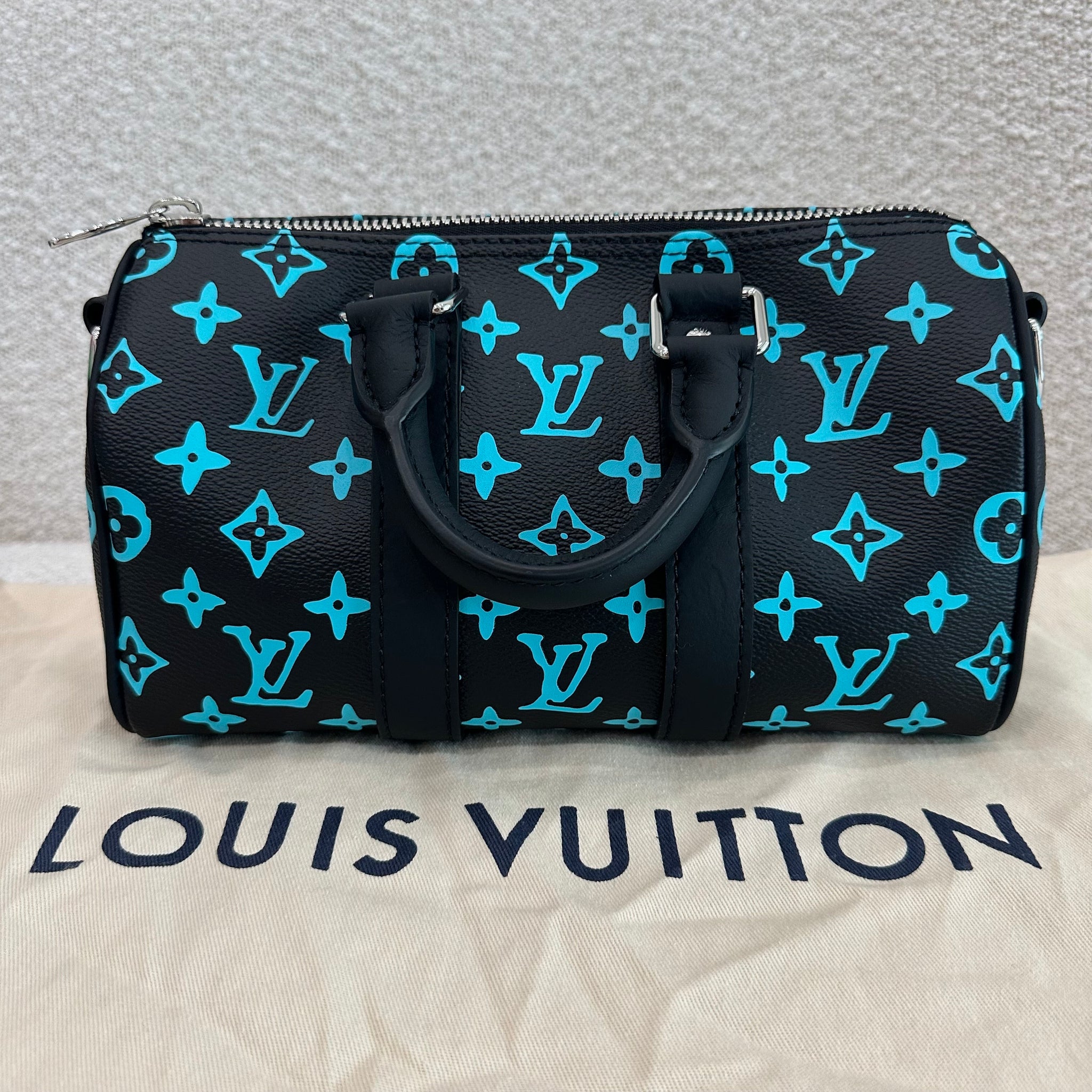 Pre-owned Louis Vuitton Monogram Playground Keepall Bandouliere 25