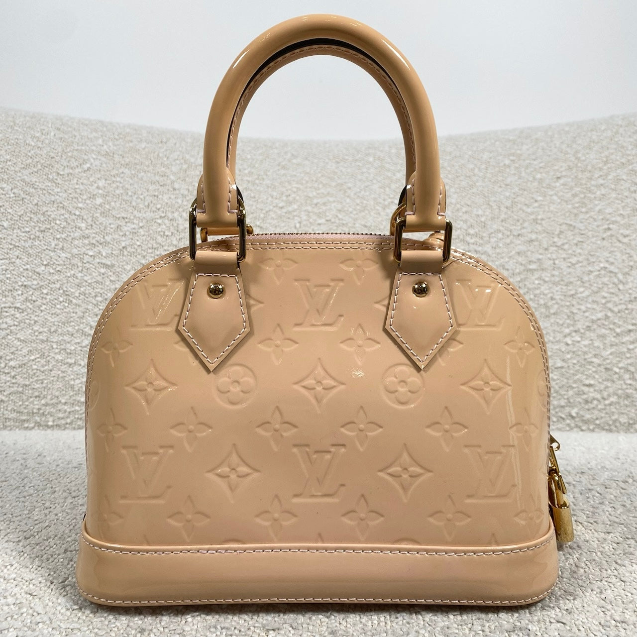 Pre-owned Louis Vuitton Alma BB Rose Ballerine Vernis – Beccas Bags - Main Image
