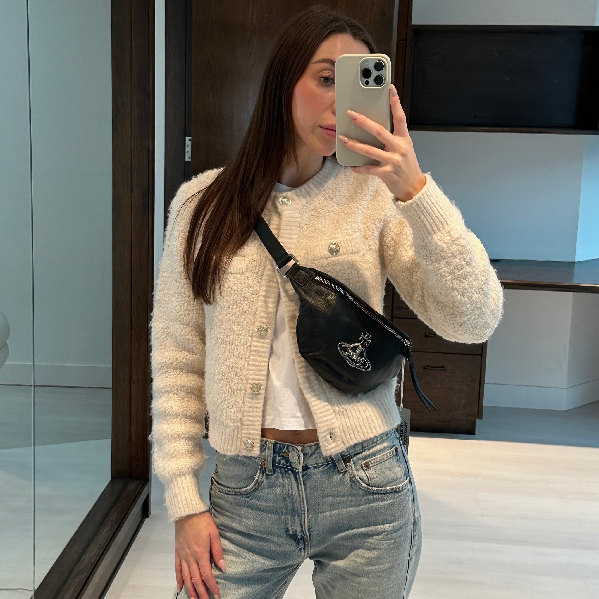 Pre-owned Vivienne Westwood Black Small Hilda Pouch Bum Bag