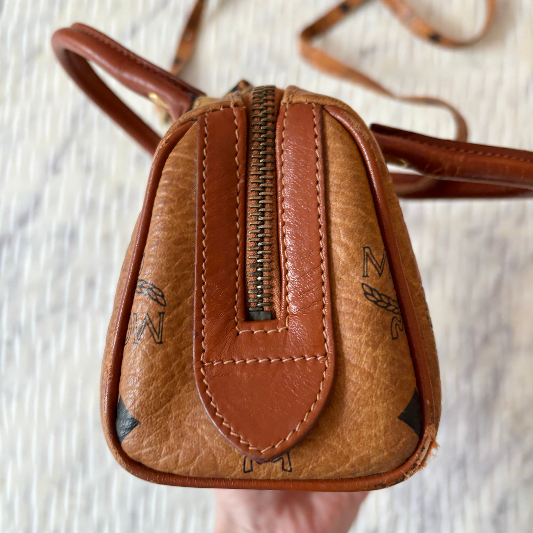 Pre-owned MCM Mini Speedy Boston Cognac Bag – Beccas Bags