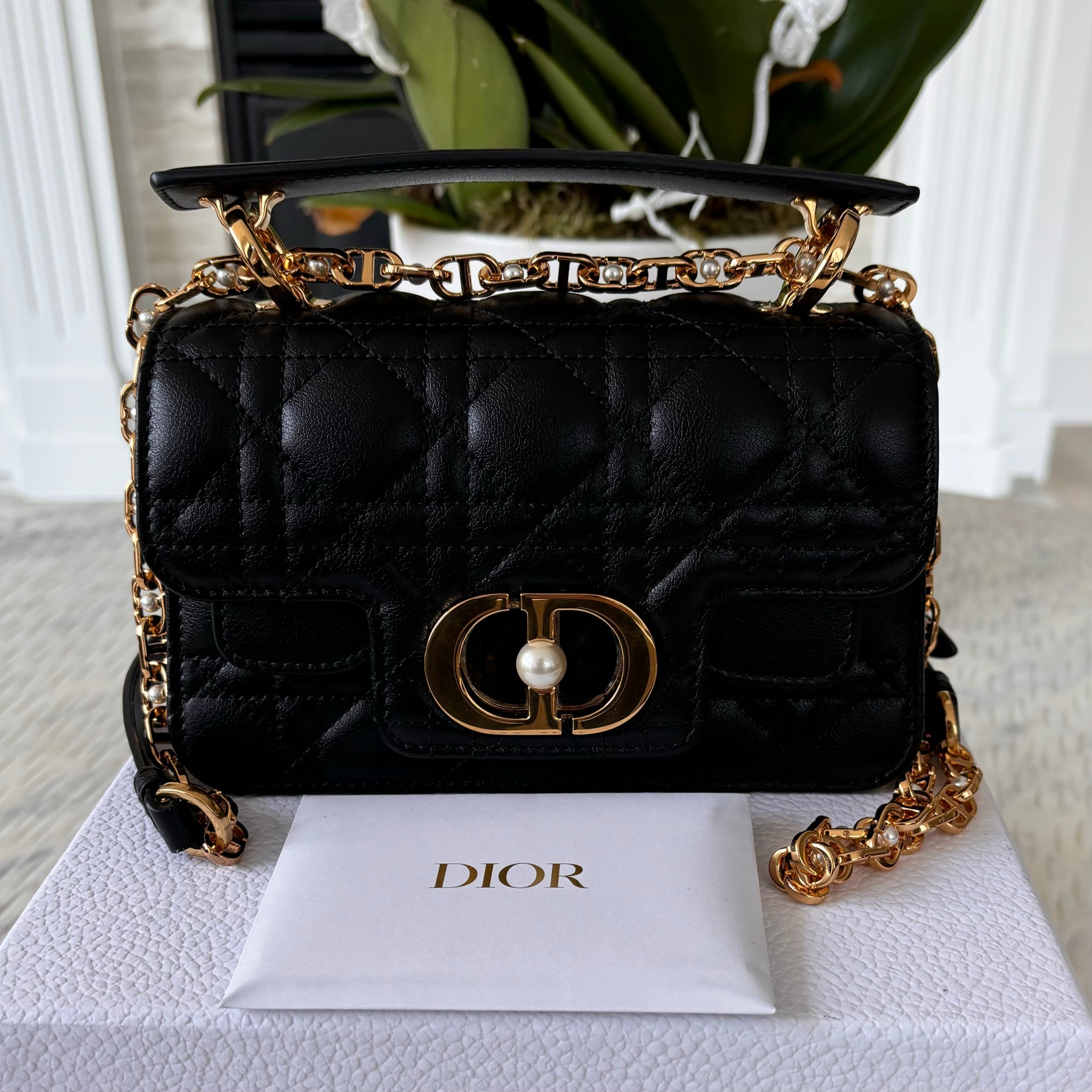 Pre-owned Dior Mini Dior Jolie Top Handle Bag Black – Beccas Bags