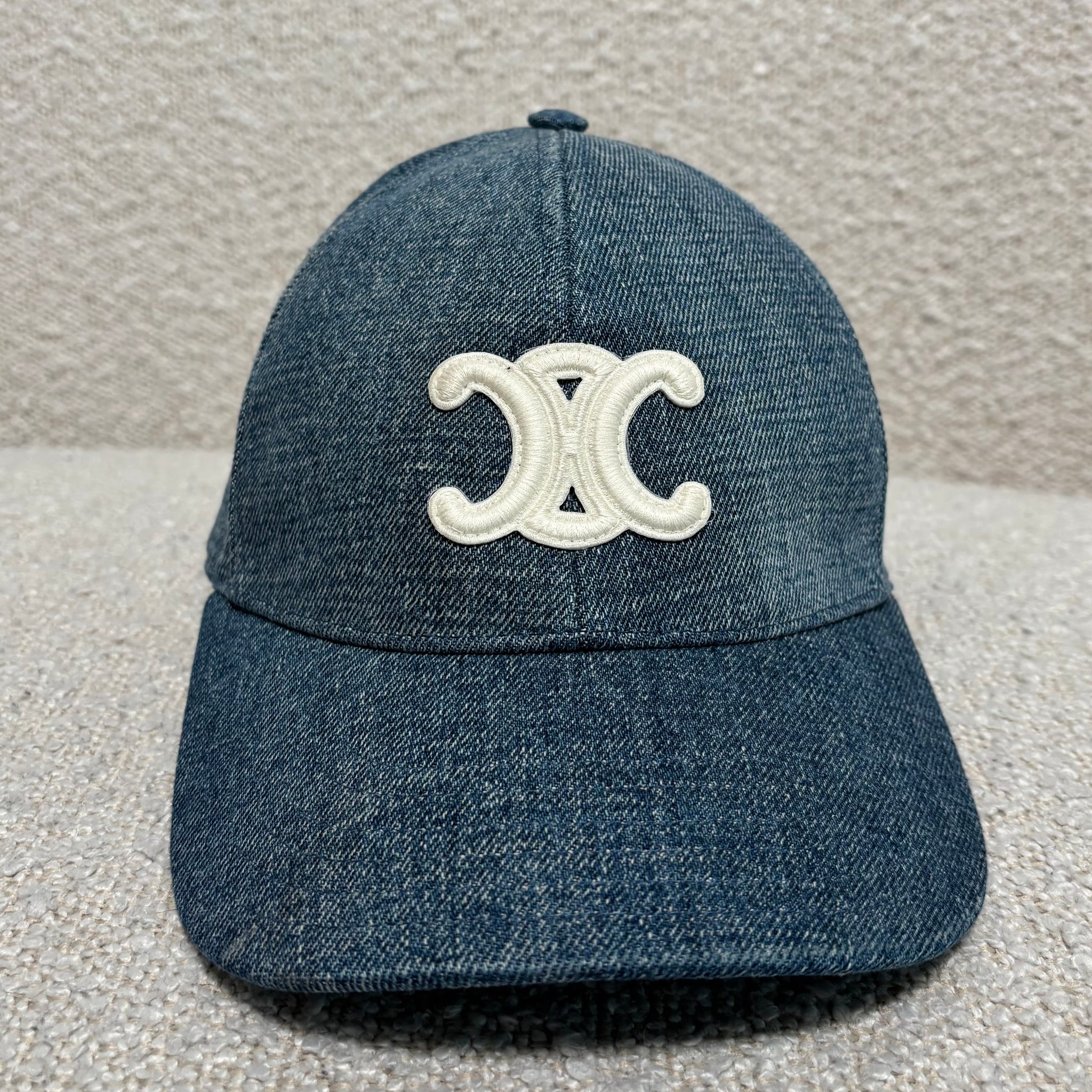 Union wash Celine cap TRIOMPHE BASEBALL CAP IN DENIM UNION WASH - DARK UNION WASH  main image 2