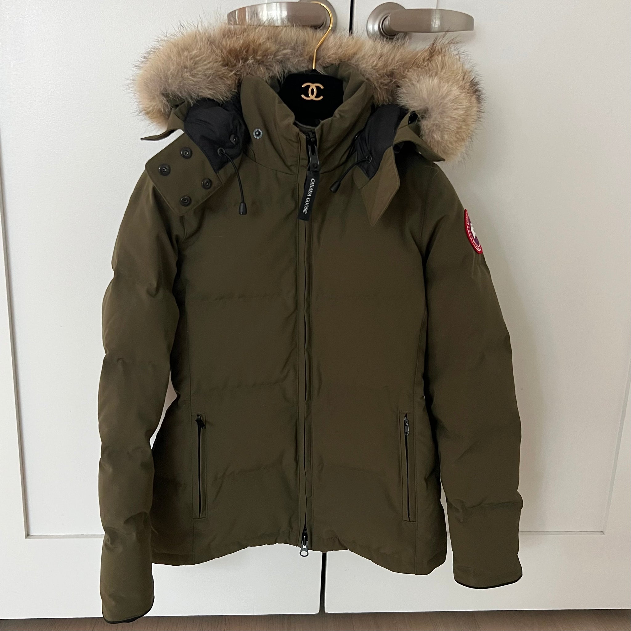 Pre-owned Canada Goose 3804L Chelsea Parka Heritage Military Green 