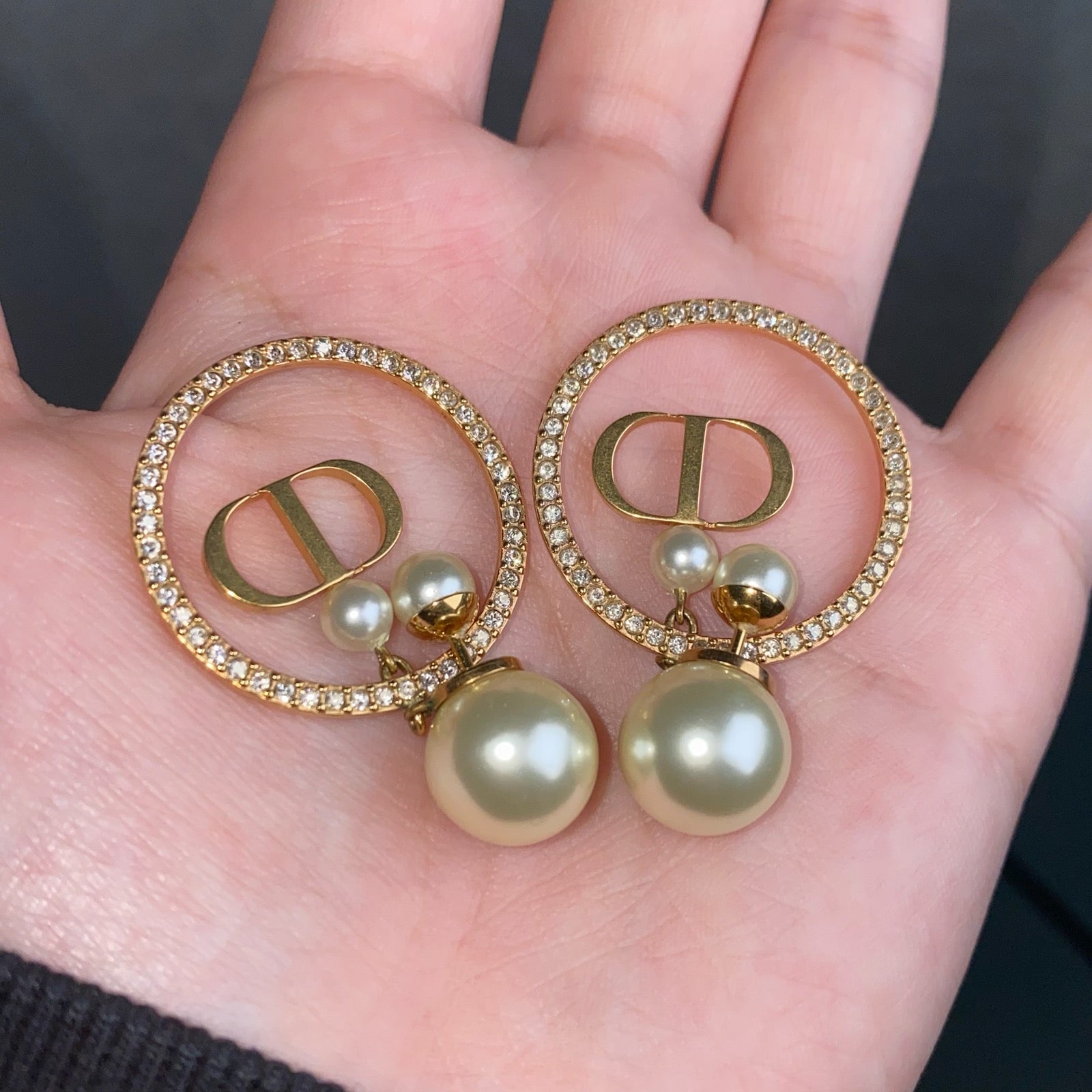 Hoop Earrings Pearl Earrings Dior Dior Pearl Hoop Earrings