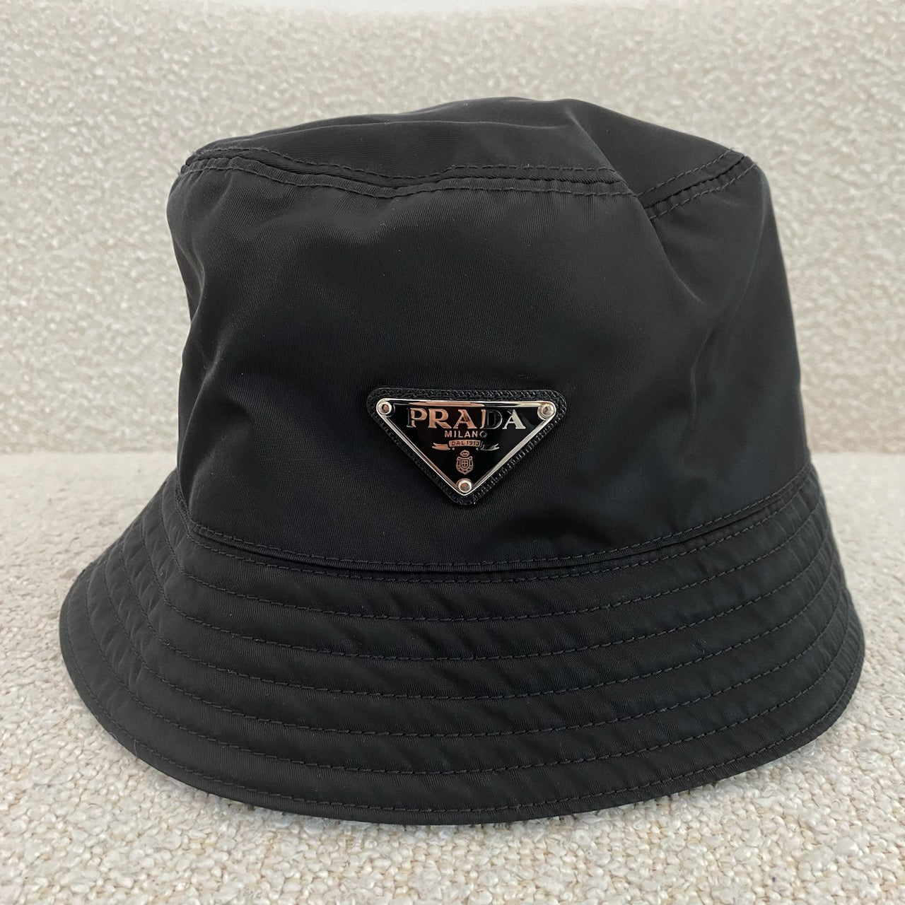 Prada Black Nylon Bucket Hat SZ Small Prada Re-Nylon Bucket Hat Size Small Authentic main image 4