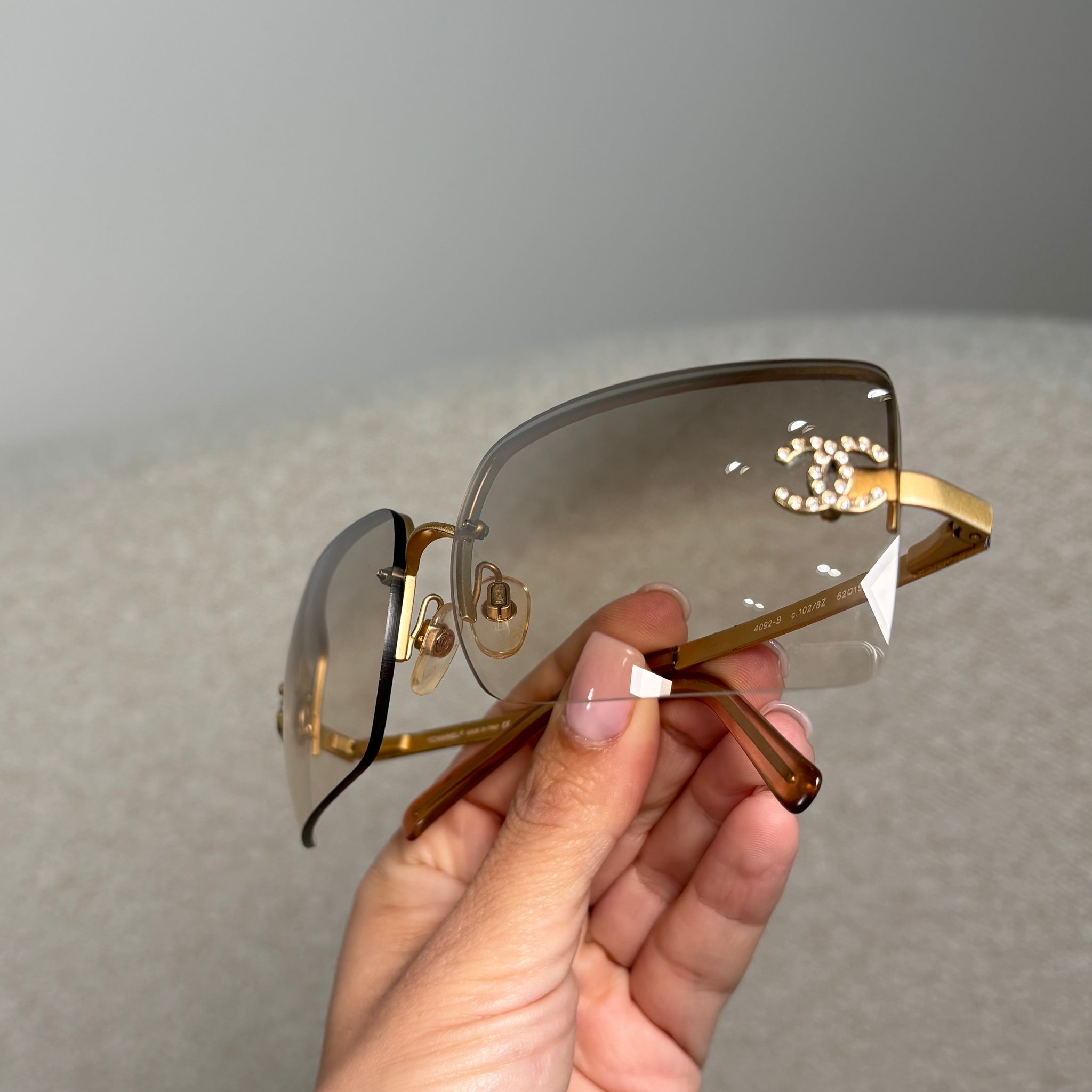 Pre-owned Chanel Rimless CC Sunglasses – Beccas Bags