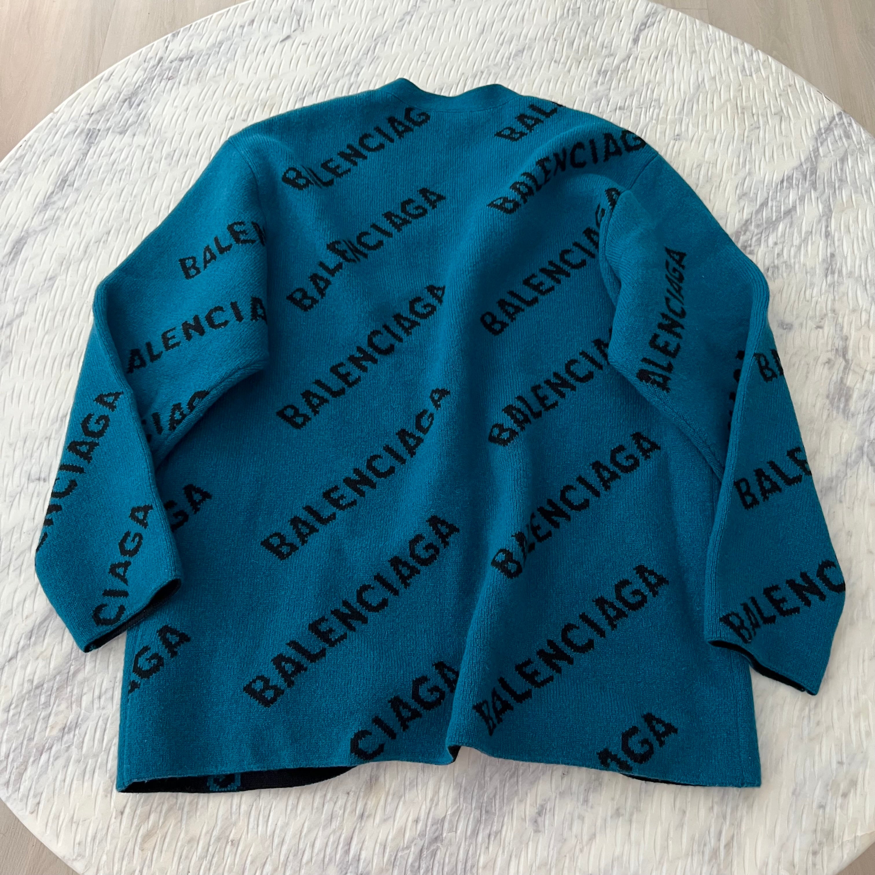 Balenciaga Logo Cardigan – Beccas Bags