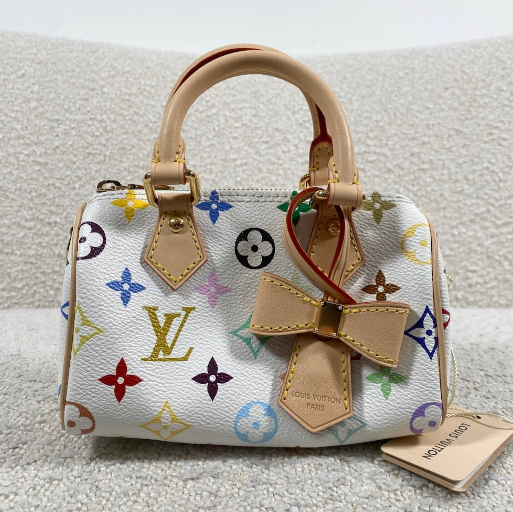 Pre-owned Louis Vuitton x Takashi Murakami Nano Speedy bag in