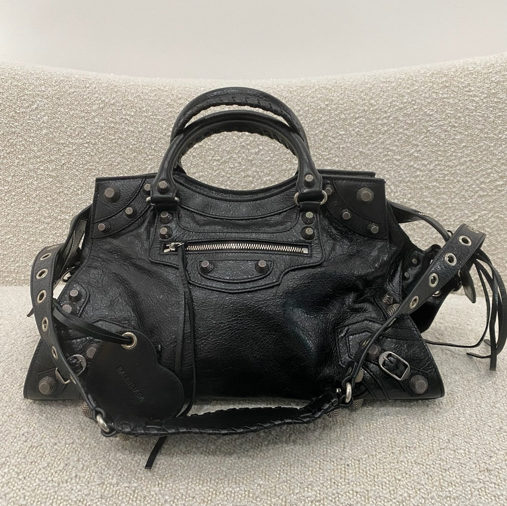 Pre-owned Balenciaga Small Neo Cagole City Bag Black – Beccas Bags