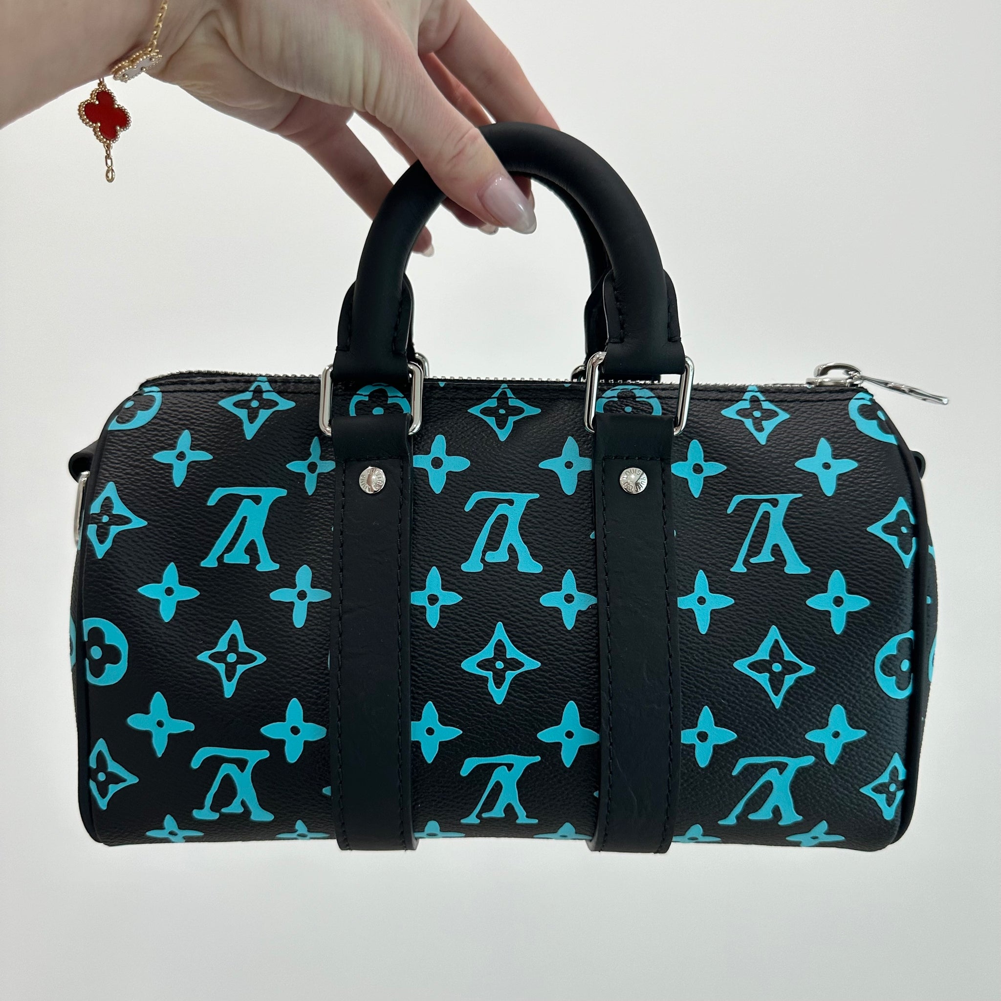 Pre-owned Louis Vuitton Monogram Playground Keepall Bandouliere 25