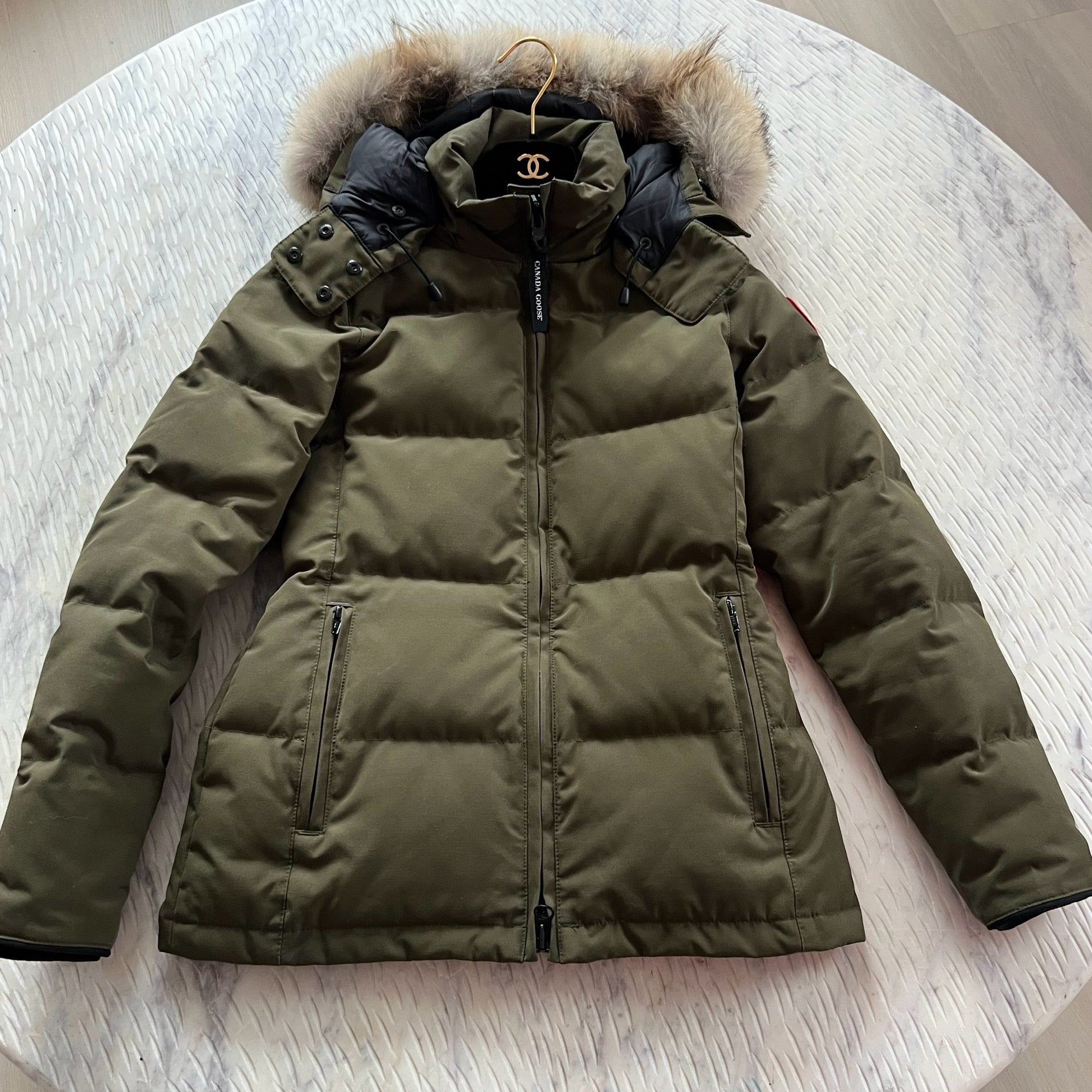 Pre-owned Canada Goose 3804L Chelsea Parka Heritage Military Green