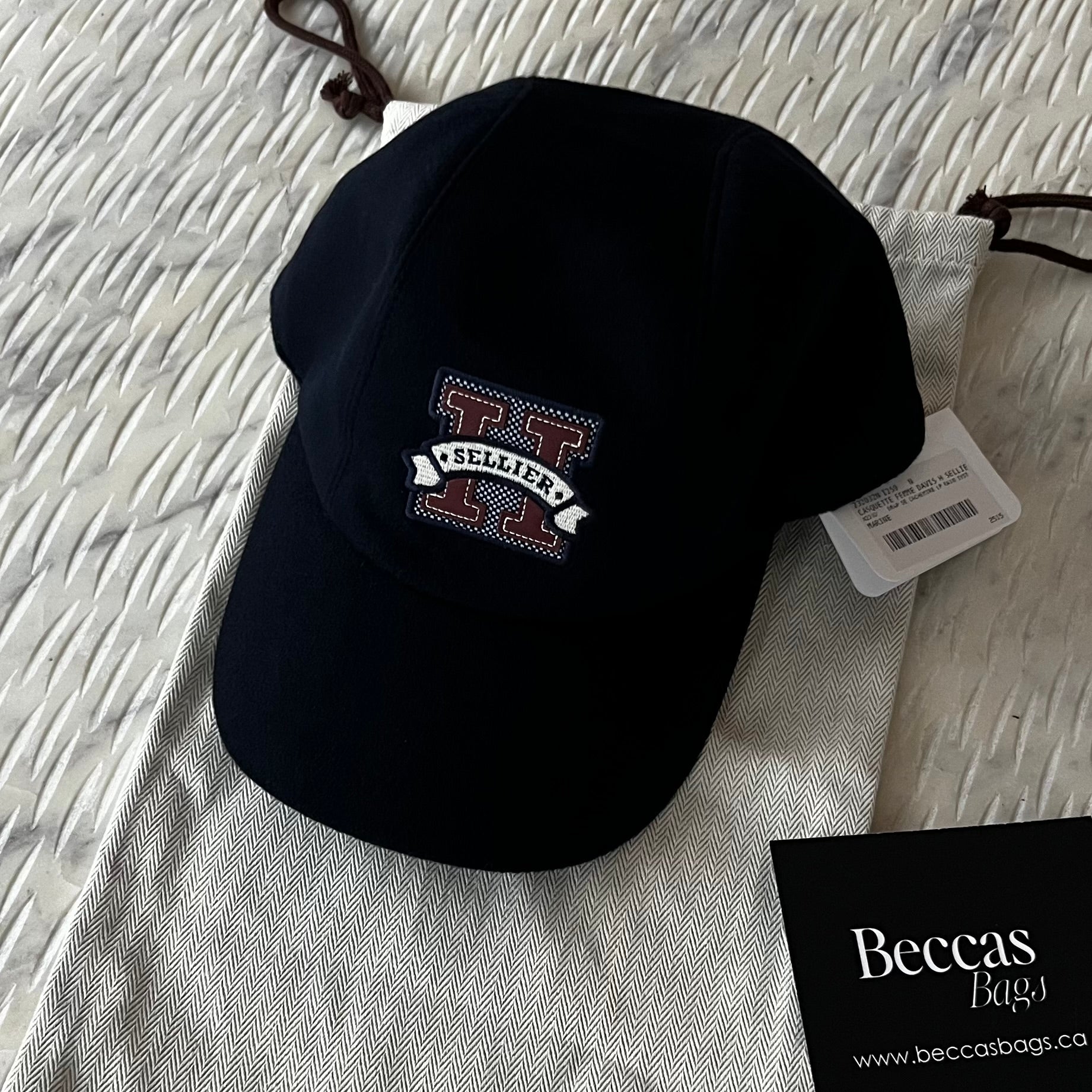 Pre-owned Hermes Davis H Sellier Cap – Beccas Bags display picture 2