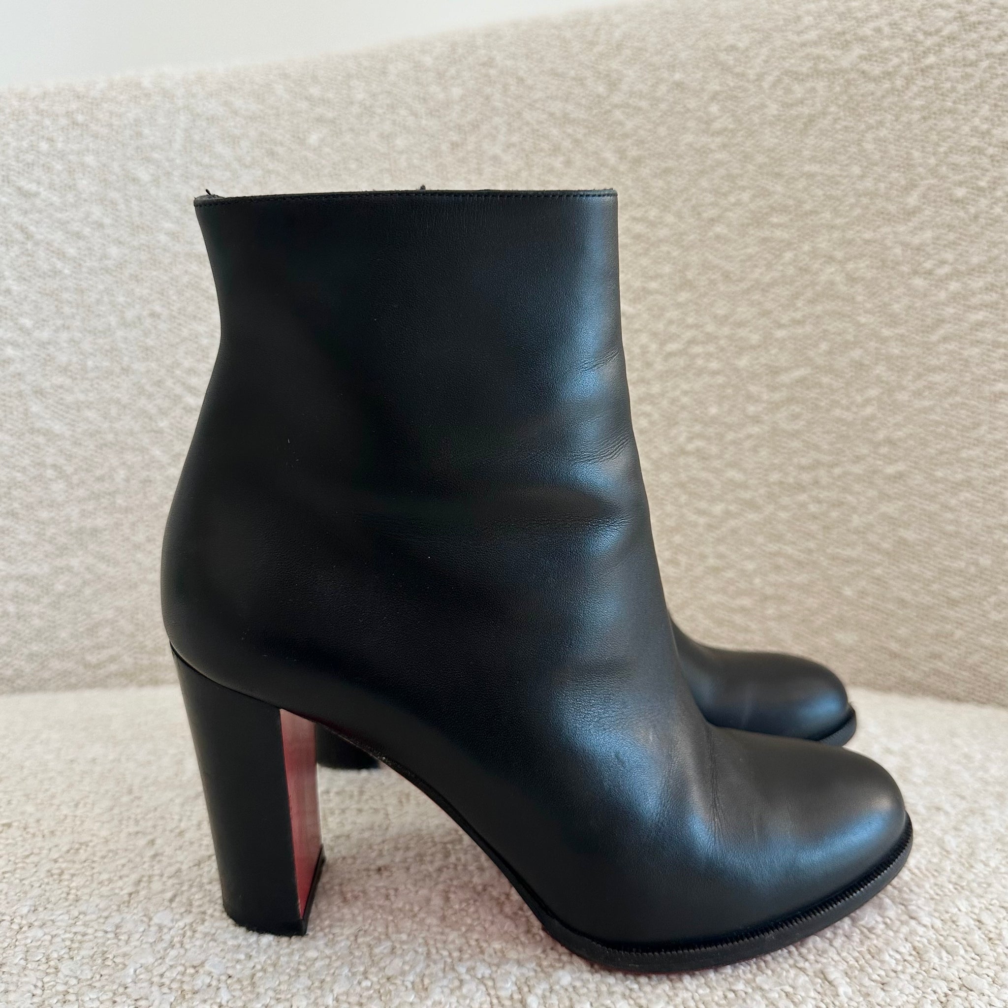 Pre-owned Christian Louboutin Adox Leather Boots Size – Beccas Bags