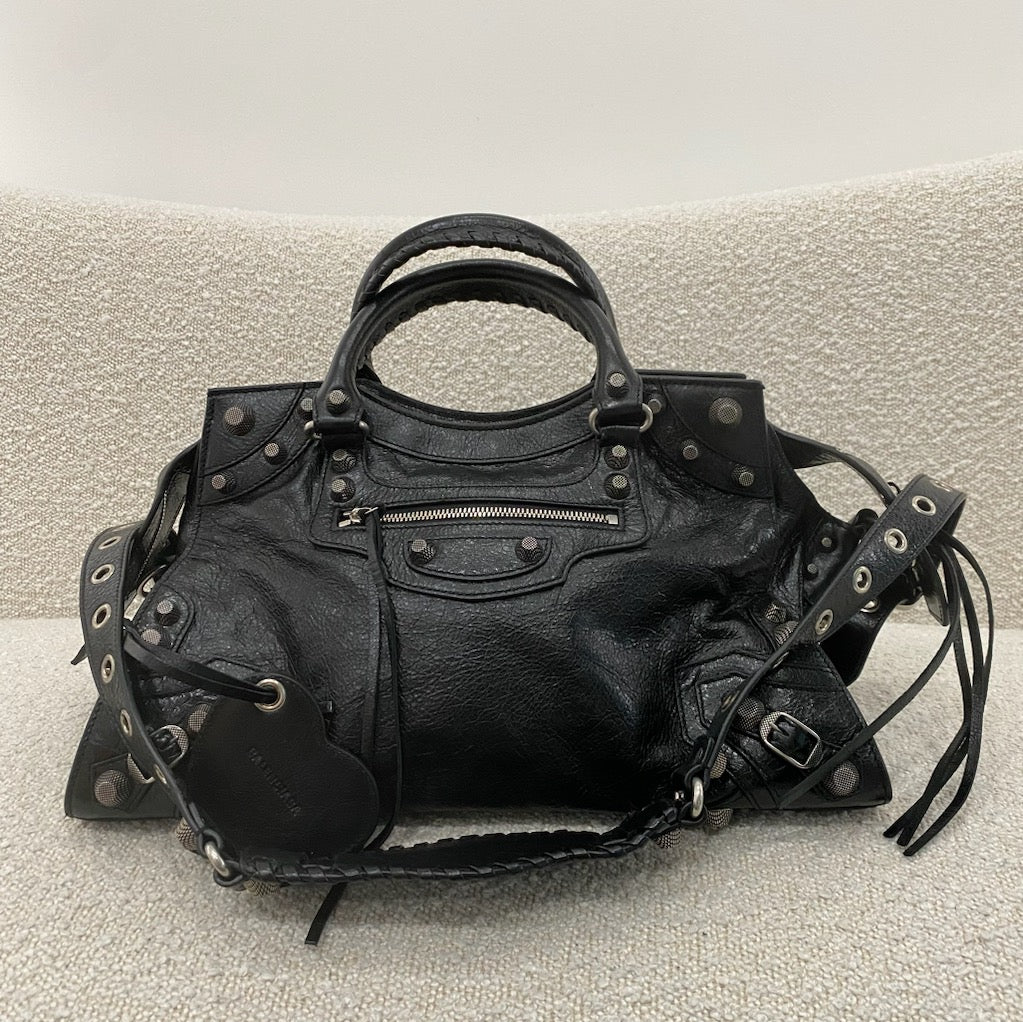 Pre-owned Balenciaga Small Neo Cagole City Bag Black – Beccas Bags