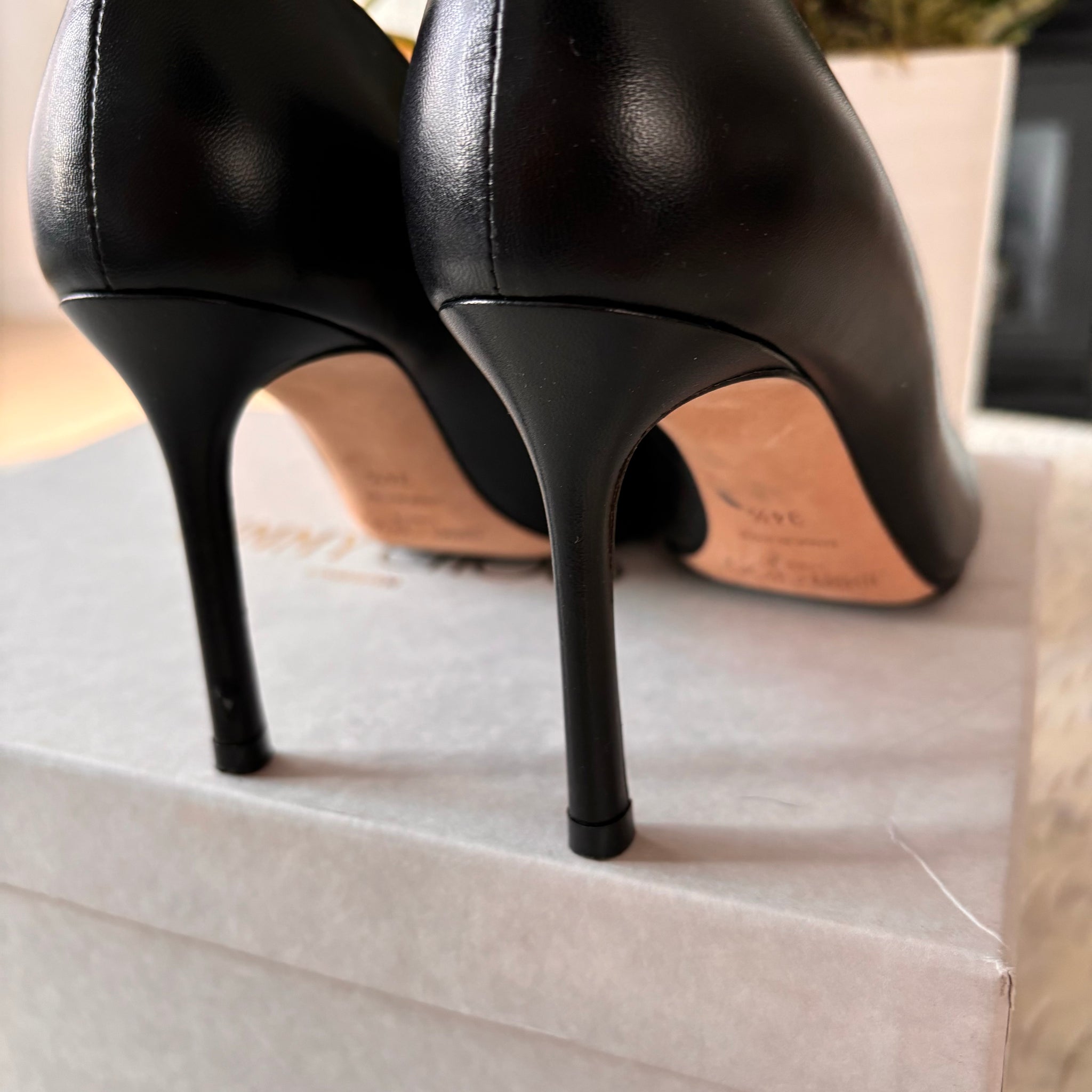 Pre-owned Jimmy Choo Romy Black Heels Size 4.5 – Beccas Bags
