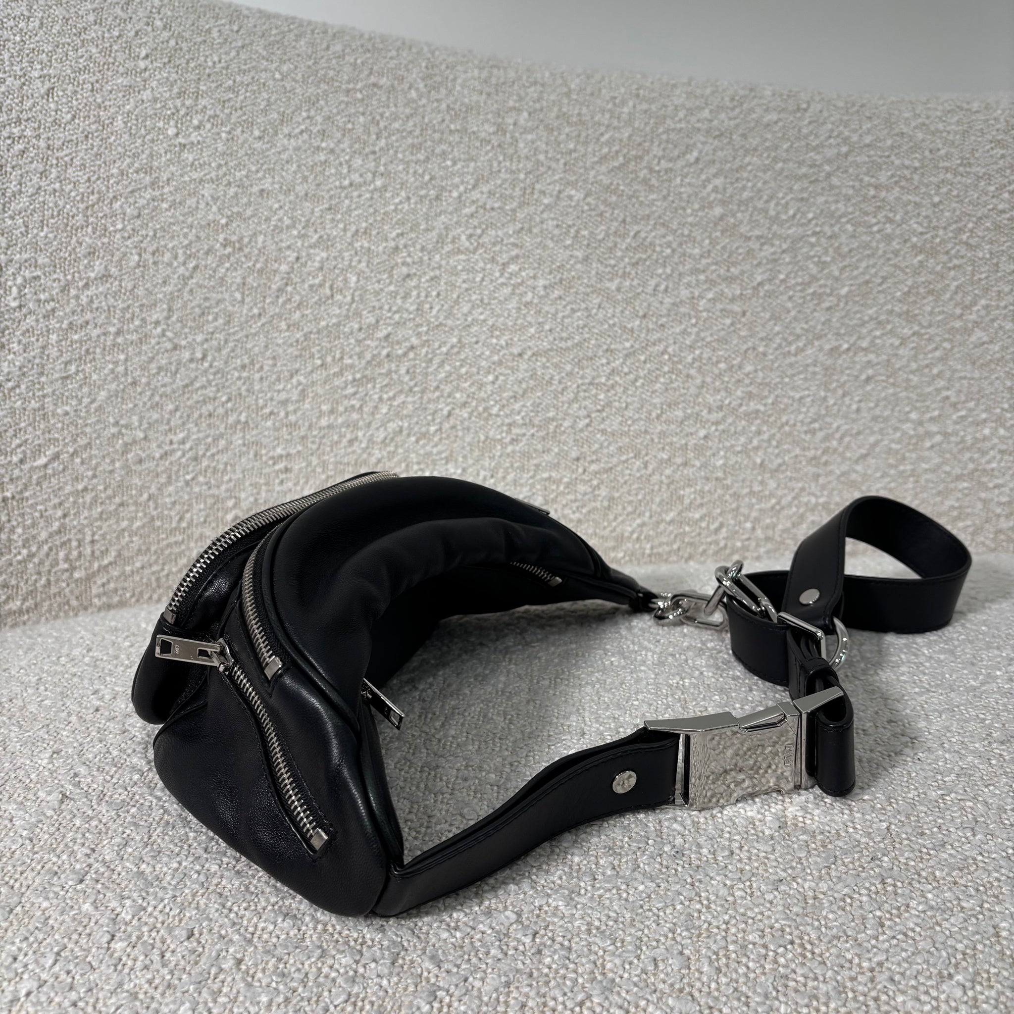 Pre-owned Alexander Wang attica fanny pack in nappa leather Pre-owned Alexander Wang attica fanny pack in nappa leather