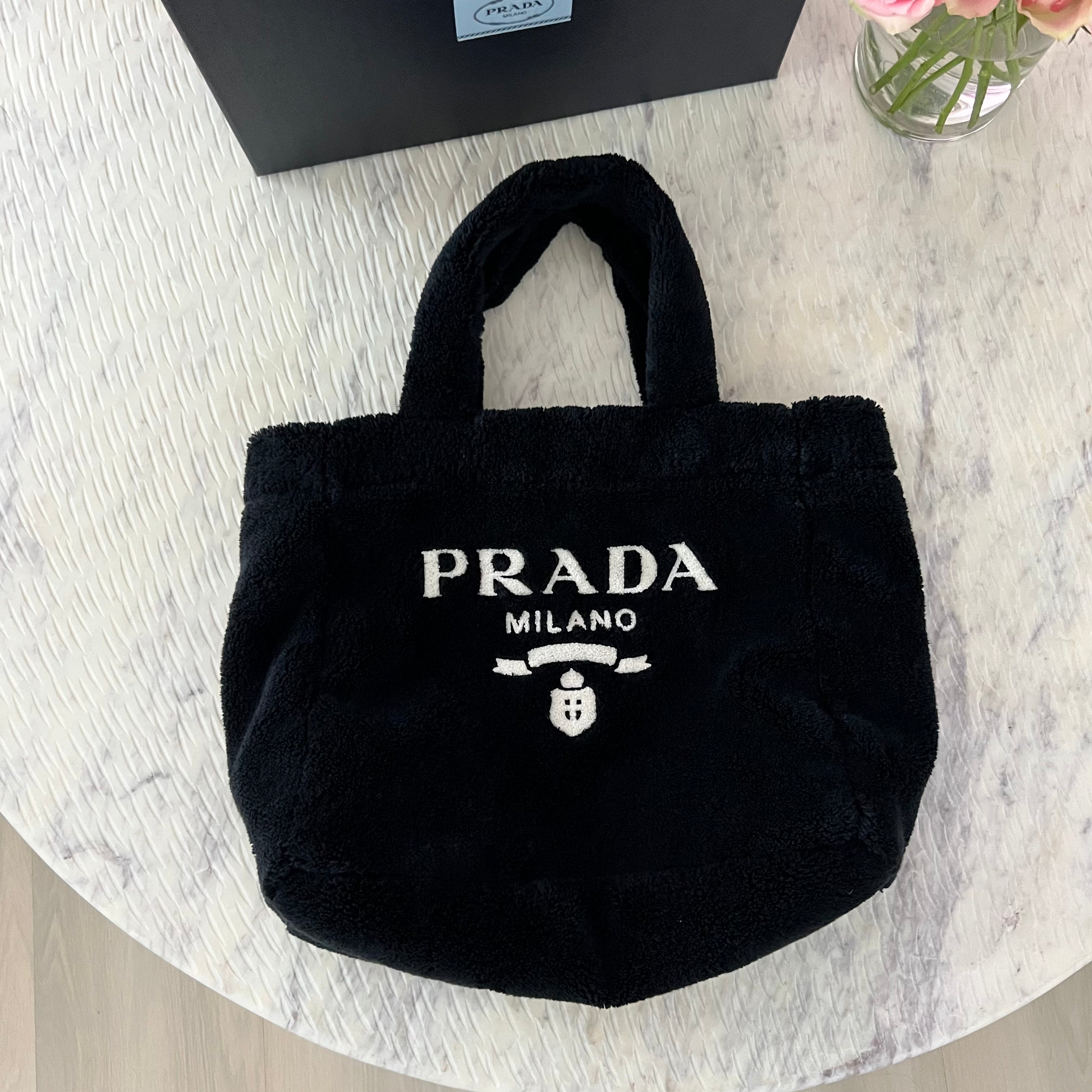 Prada logo 2025 tote bag
