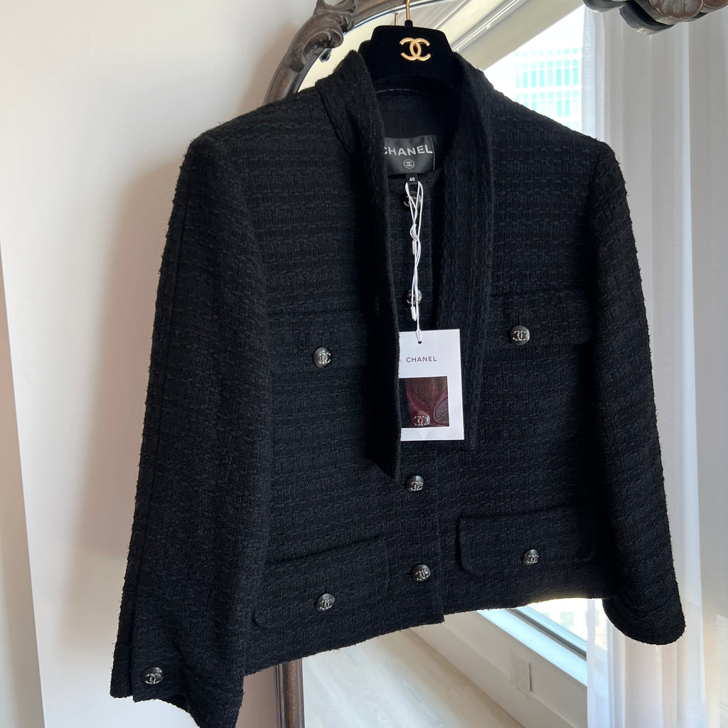 Chanel Black Tweed 21C Jacket – Beccas Bags