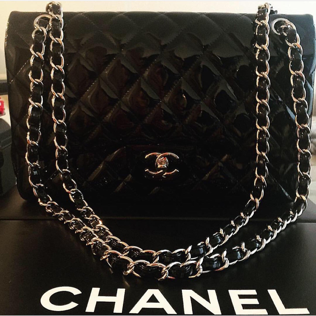 Chanel jumbo dust on sale bag