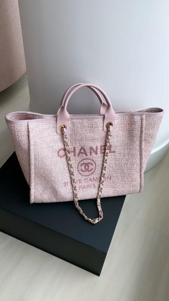 Chanel deauville tweed bag – Beccas Bags