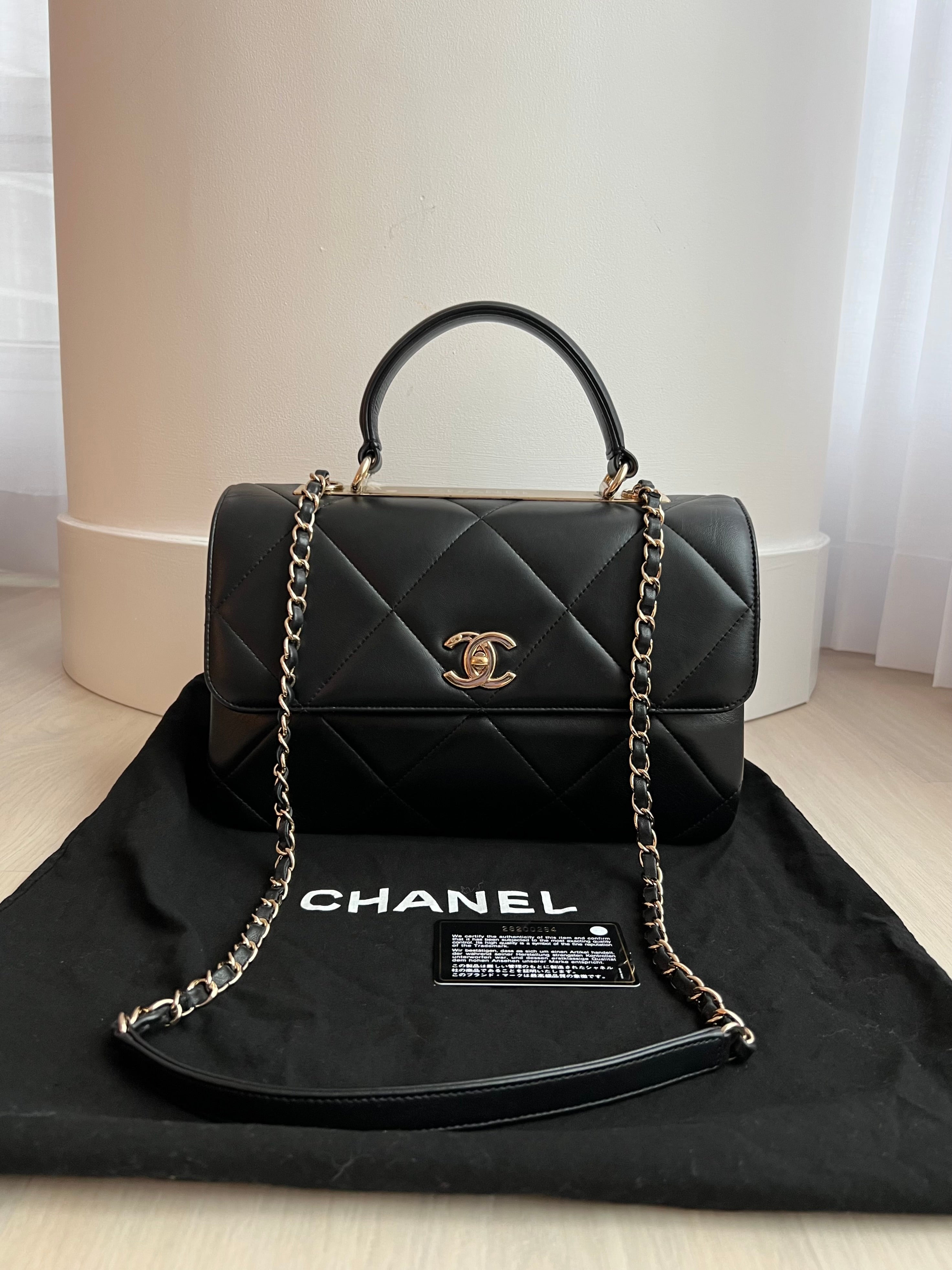 Chanel Trendy CC Top Handle Bag Review  YouTube