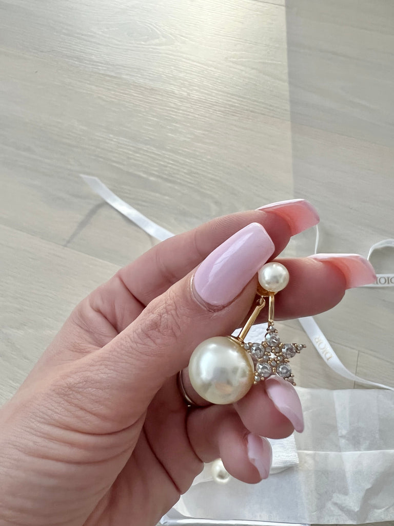 Christian Dior Initials Star Tribal Earrings Beccas Bags