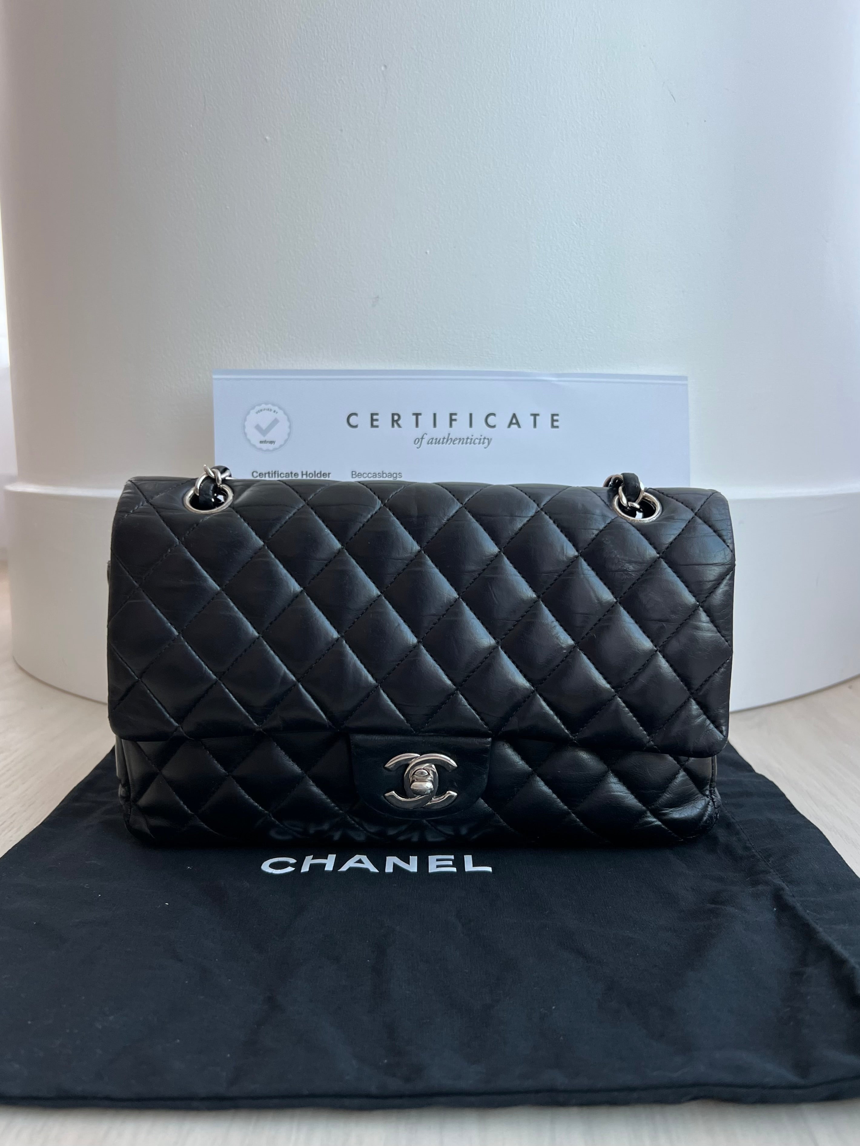 Chanel Small Clutch With Chain Black Lambskin Gold Hardware 23C – Coco  Approved Studio