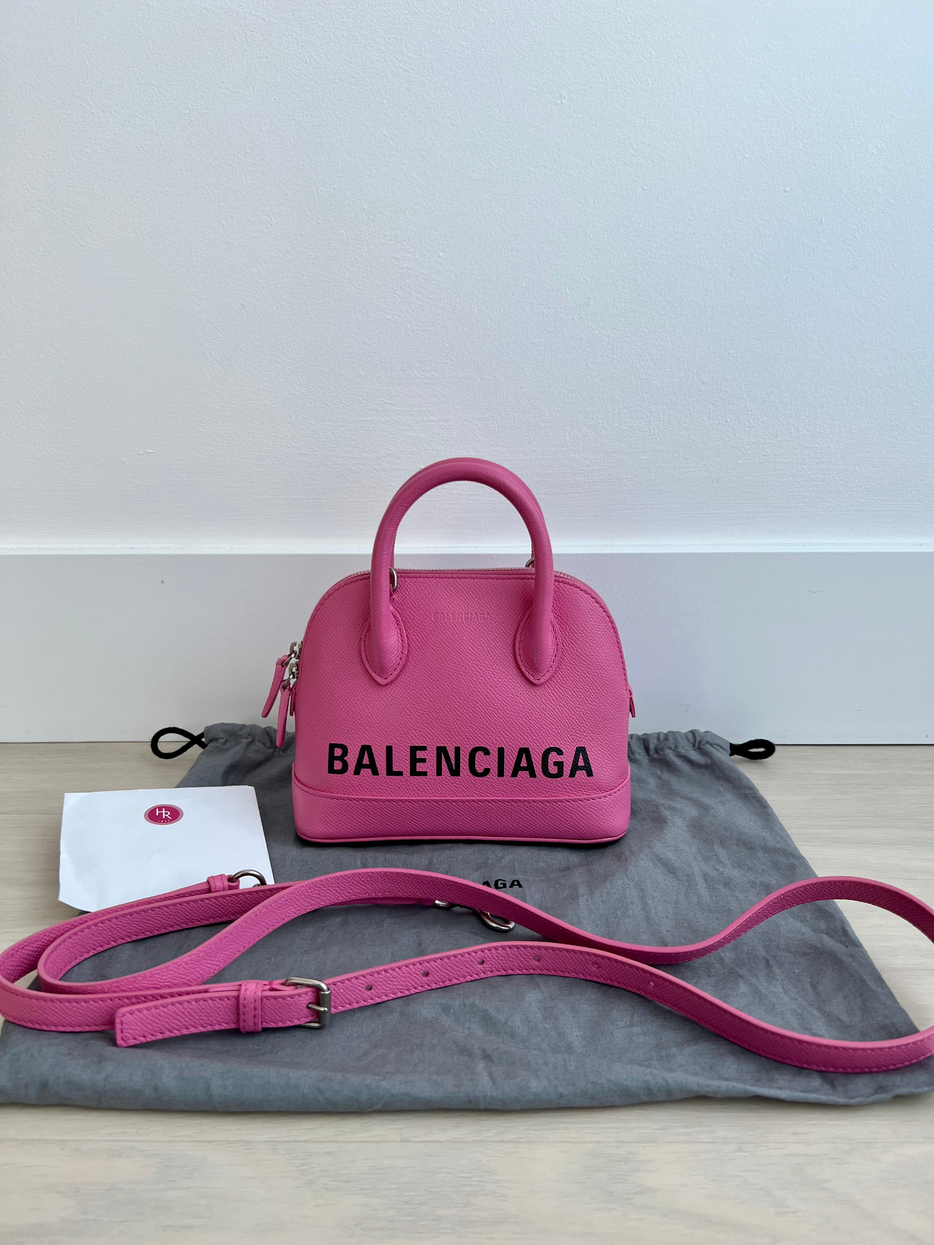 Balenciaga Ville Top Handle XXS Bag Pink Leather | 3D model