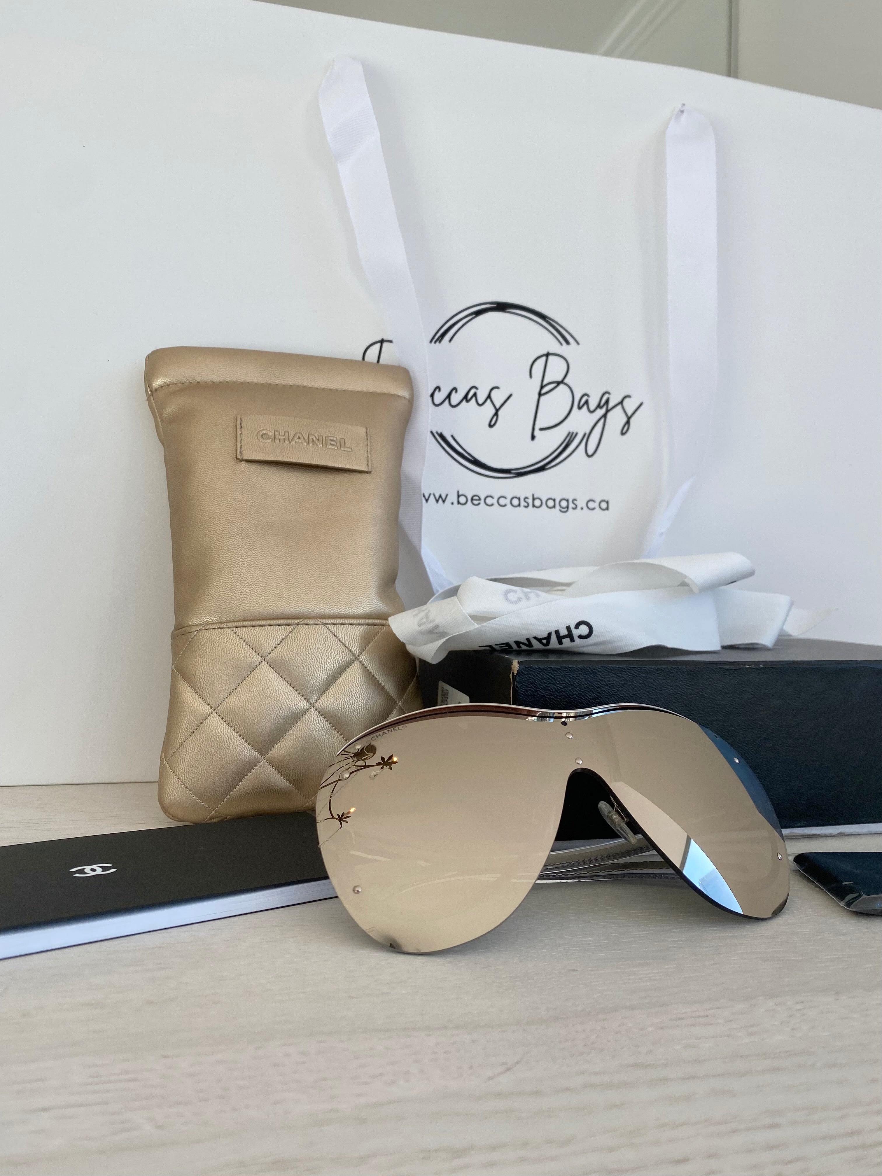 Chanel shield sunglasses – Beccas Bags
