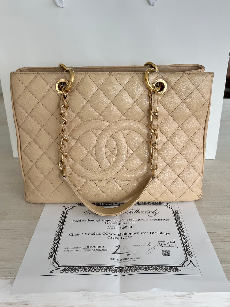 Chanel GST in black caviar leather with silver hardware  Chanel gst, Louis  vuitton bag neverfull, Favorite handbags