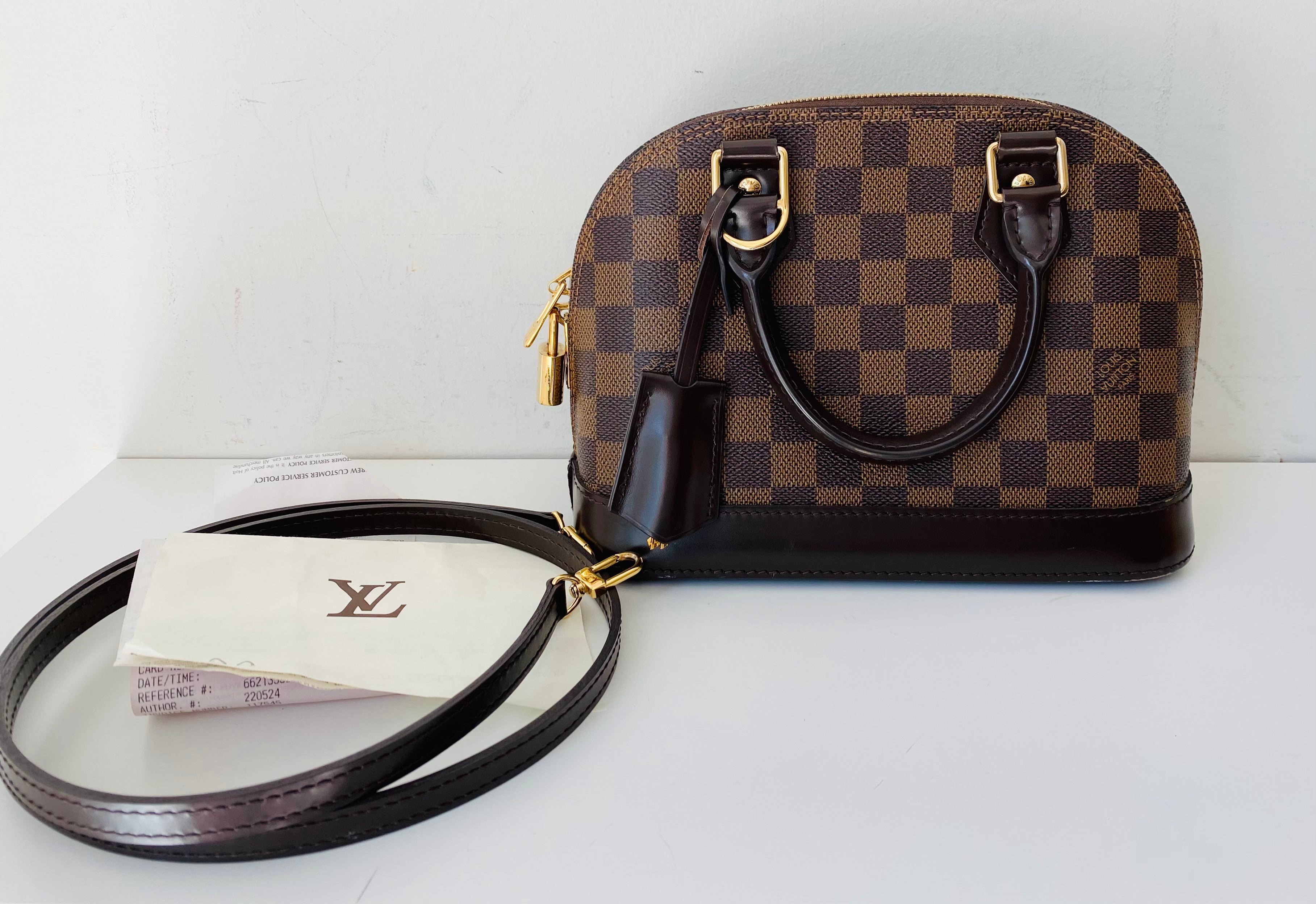 Louis Vuitton - Authenticated Alma Bb Handbag - Leather Red for Women, Good Condition