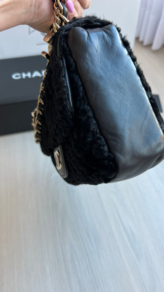 CHANEL, Bags, Chanel Limited Edition Red Rabbit Fur Bag