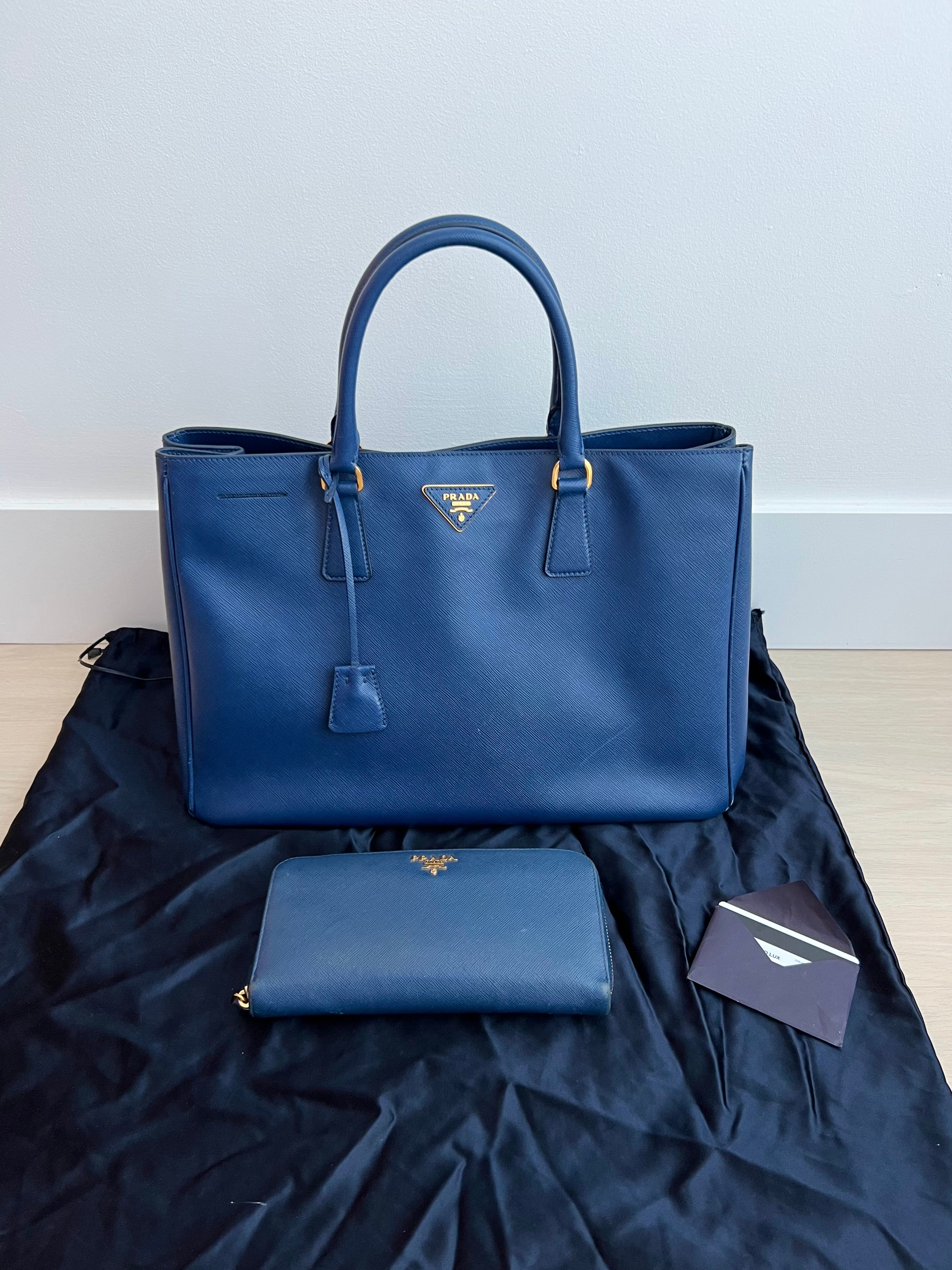 Prada Saffiano Leather Top Handle Bag - Farfetch