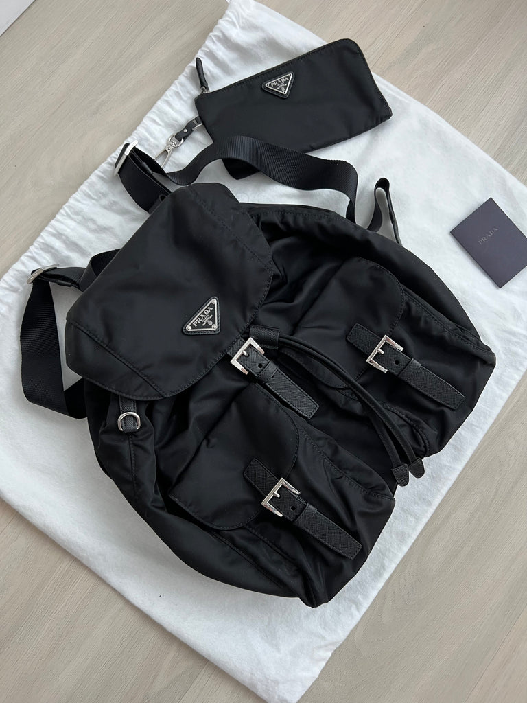 Prada vela 2025 nylon backpack