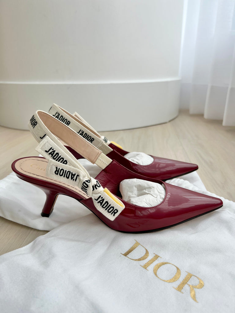 Dior 2025 slingback patent