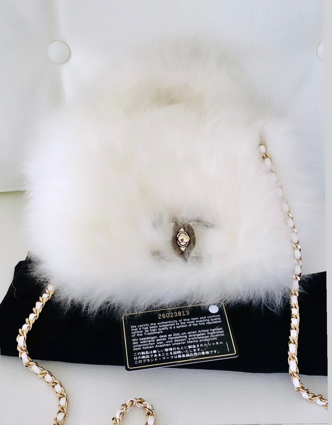 Chanel Rabbit Fur Handle Bag