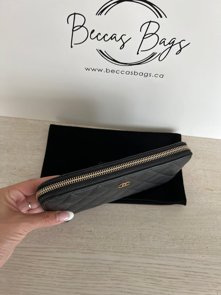Chanel 2025 zipper wallet
