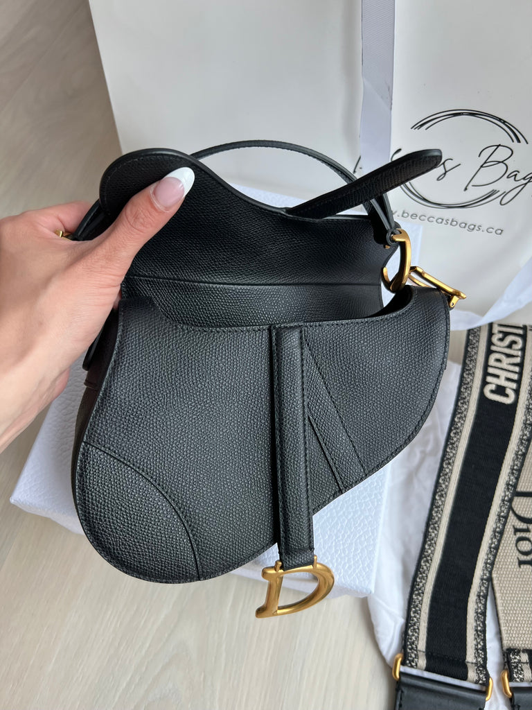 Dior saddle bag grained 2025 leather