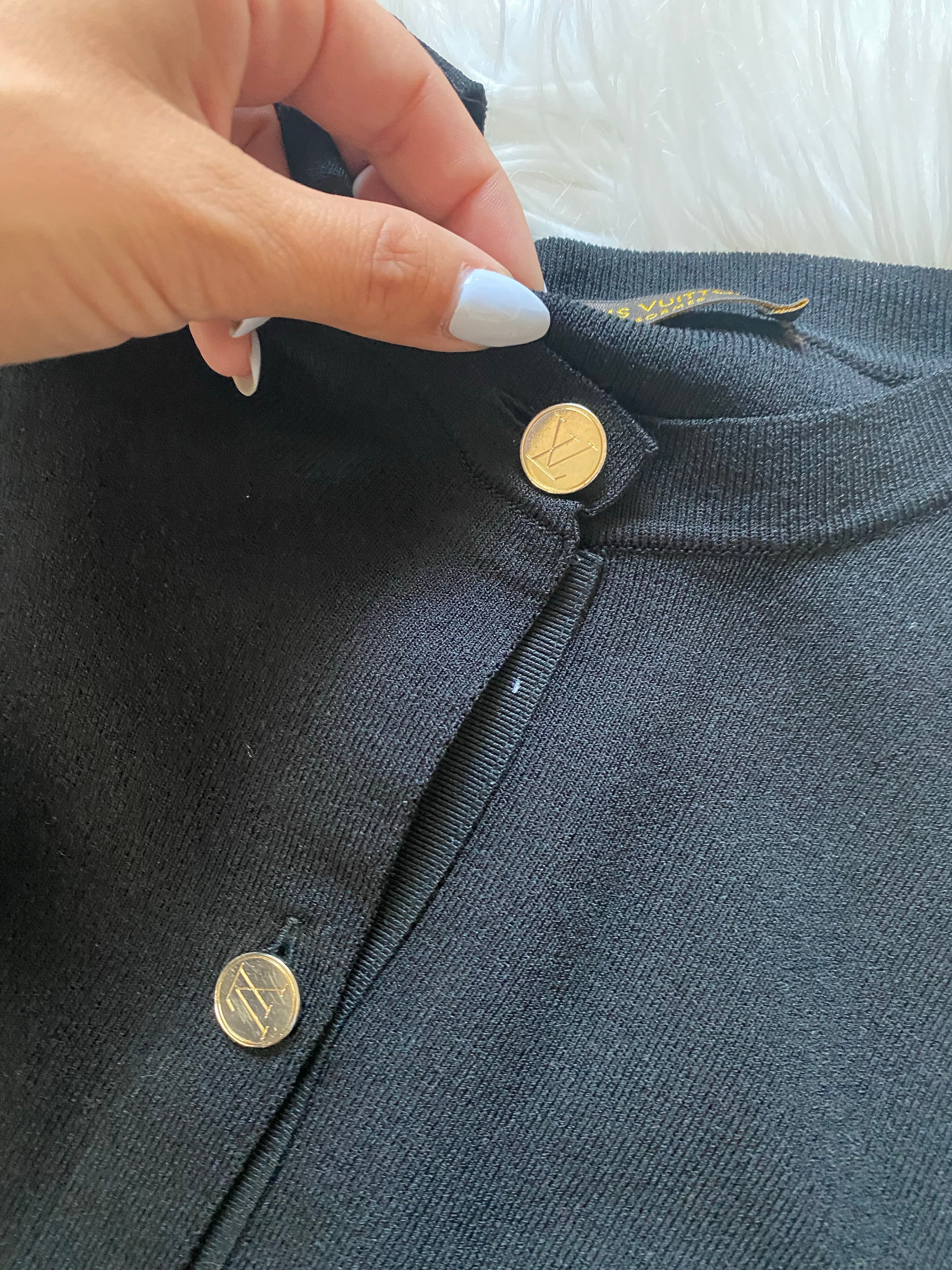 Louis Vuitton uniform cardigan – Beccas Bags