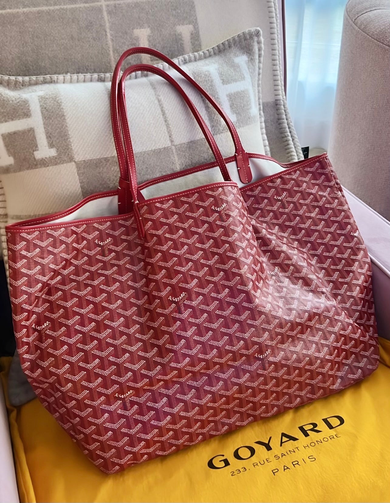 Goyard Tote Red Bags & Handbags for Women, Authenticity Guaranteed
